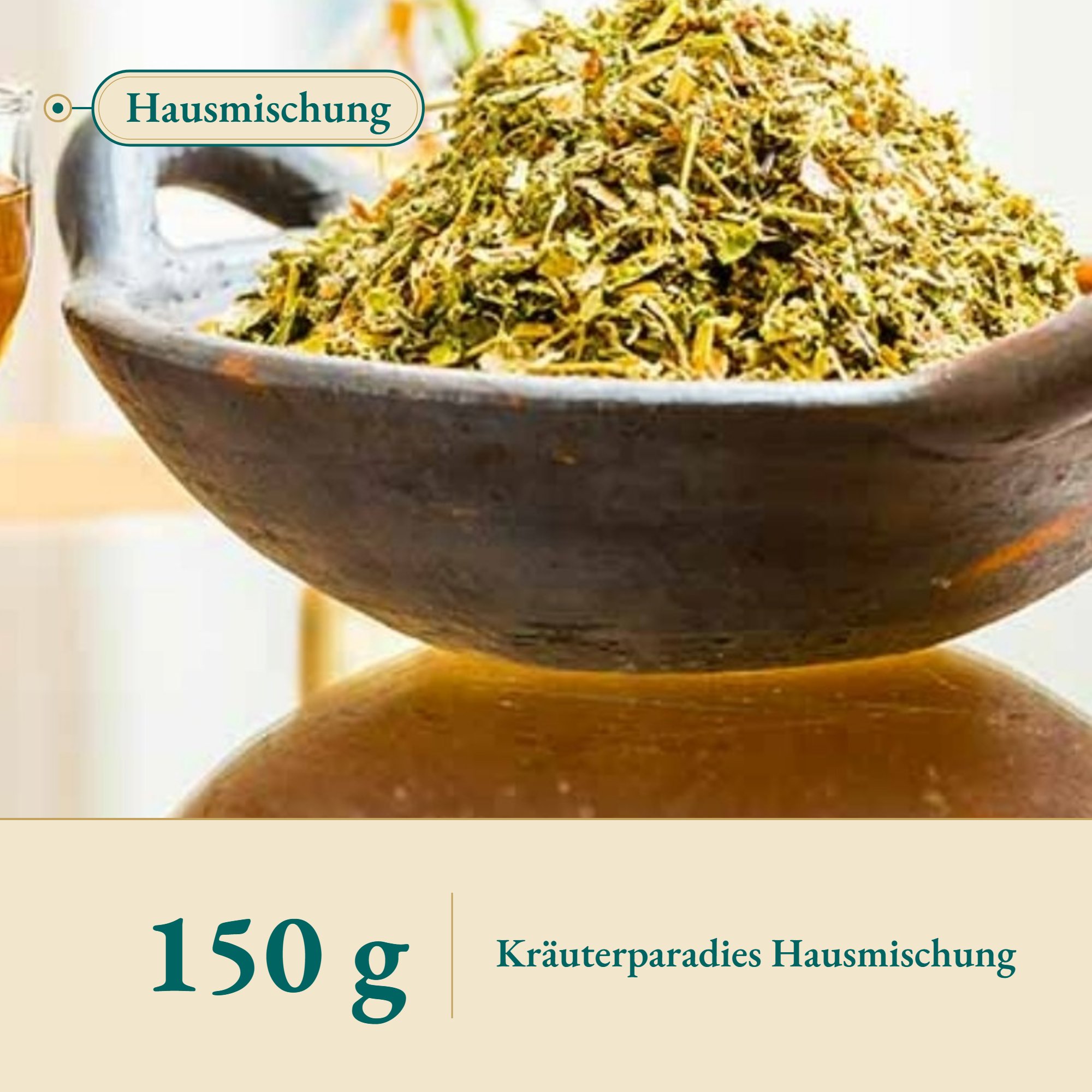Nahaufnahme Haustee Z – Kräuterparadies seit 1887