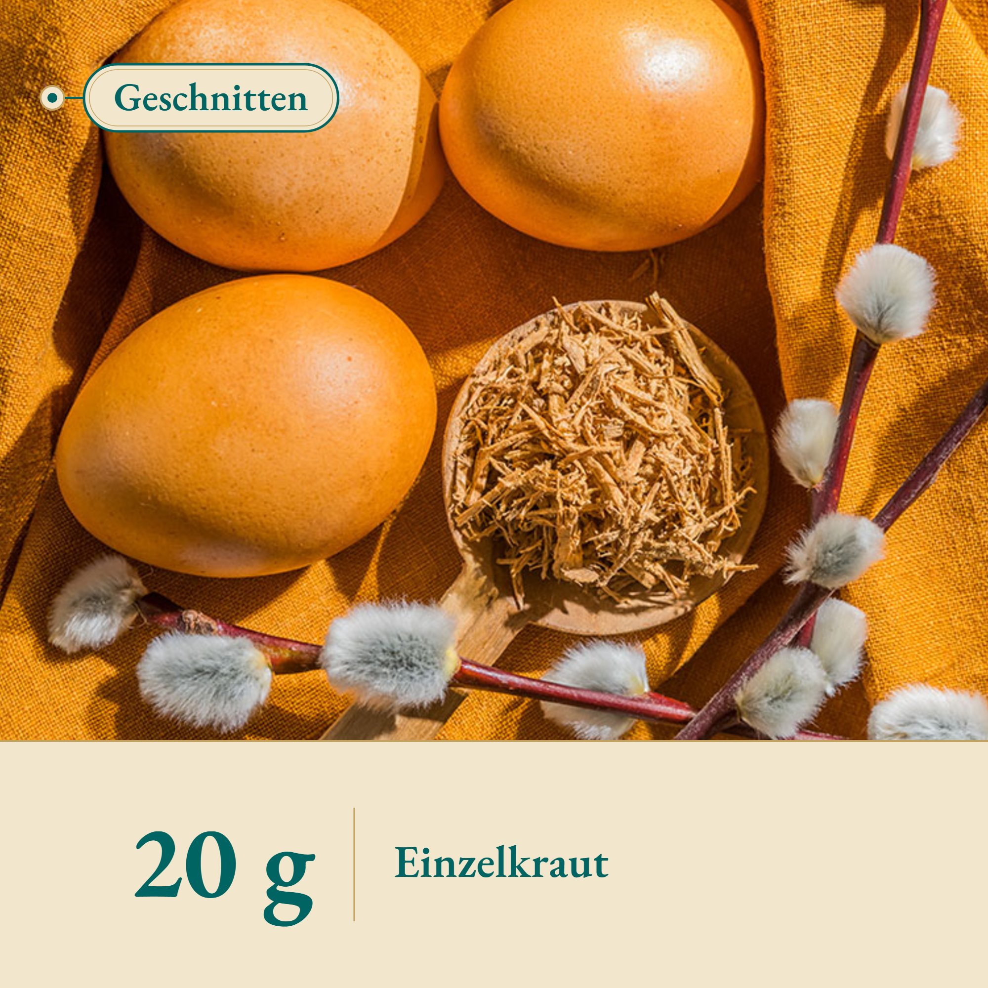 Nahaufnahme Gelbholz geschn. – Kräuterparadies seit 1887