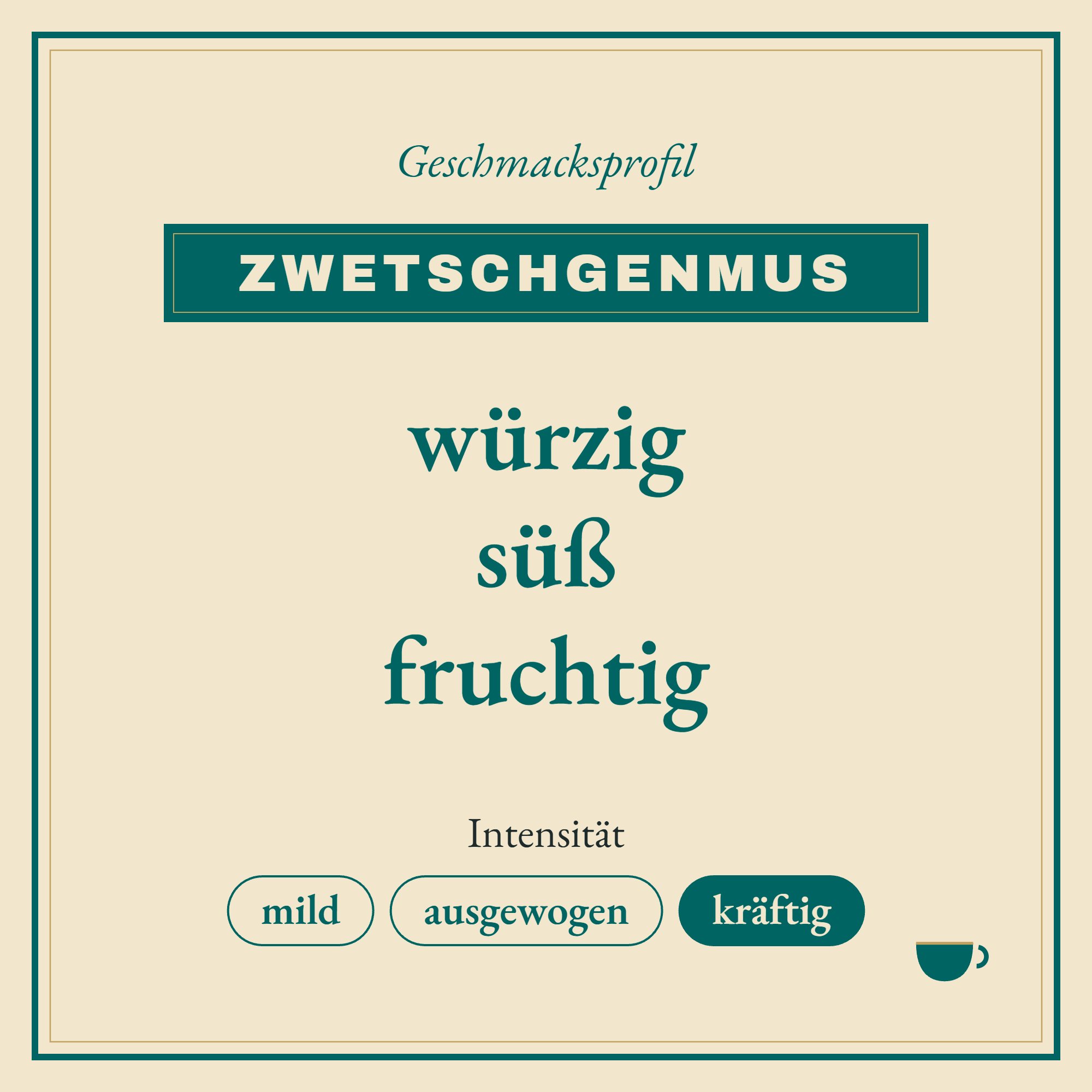 Geschmacksprofil Zwetschgenmus: würzig, süß und fruchtig