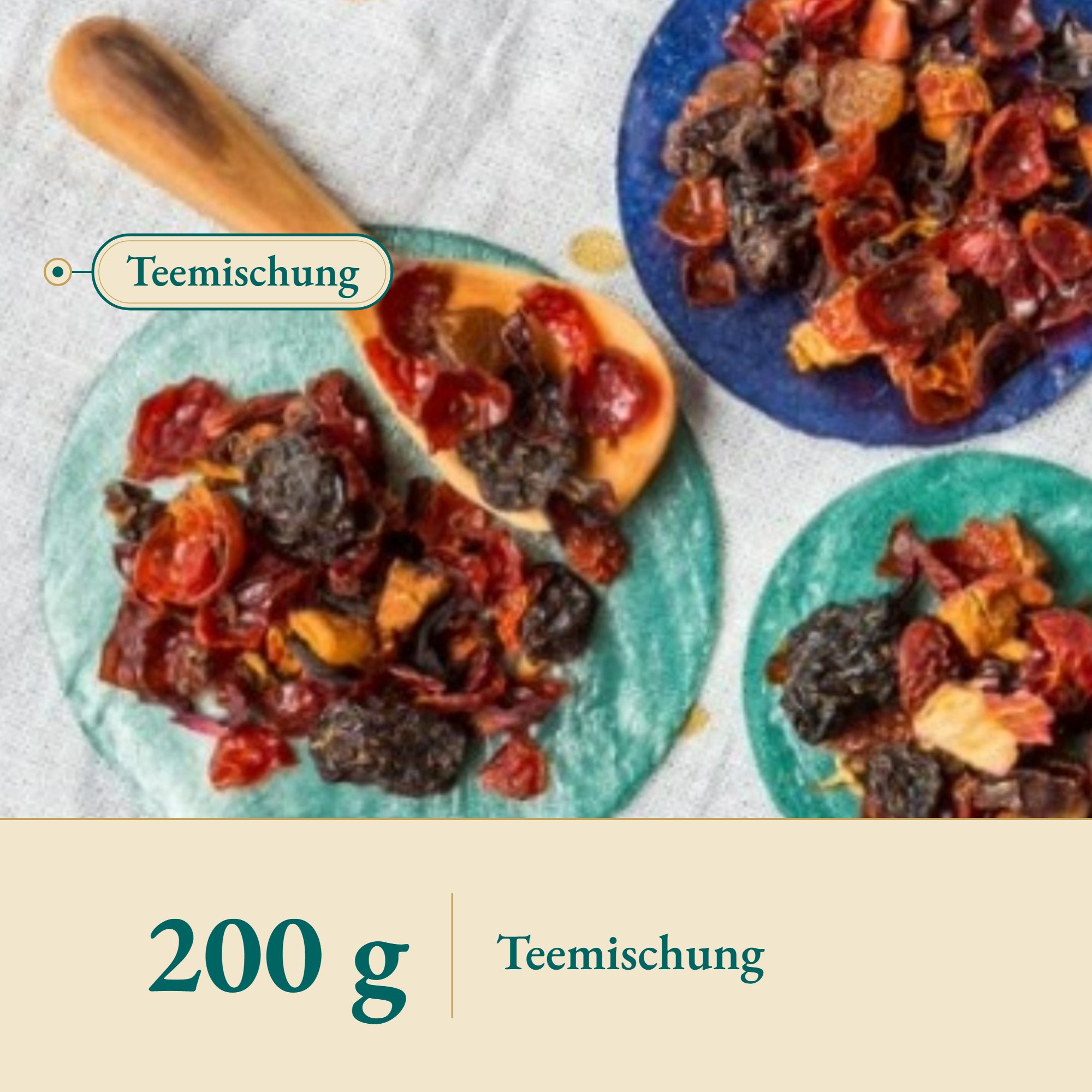 Nahaufnahme Früchtetee Früchtecocktail – Kräuterparadies seit 1887