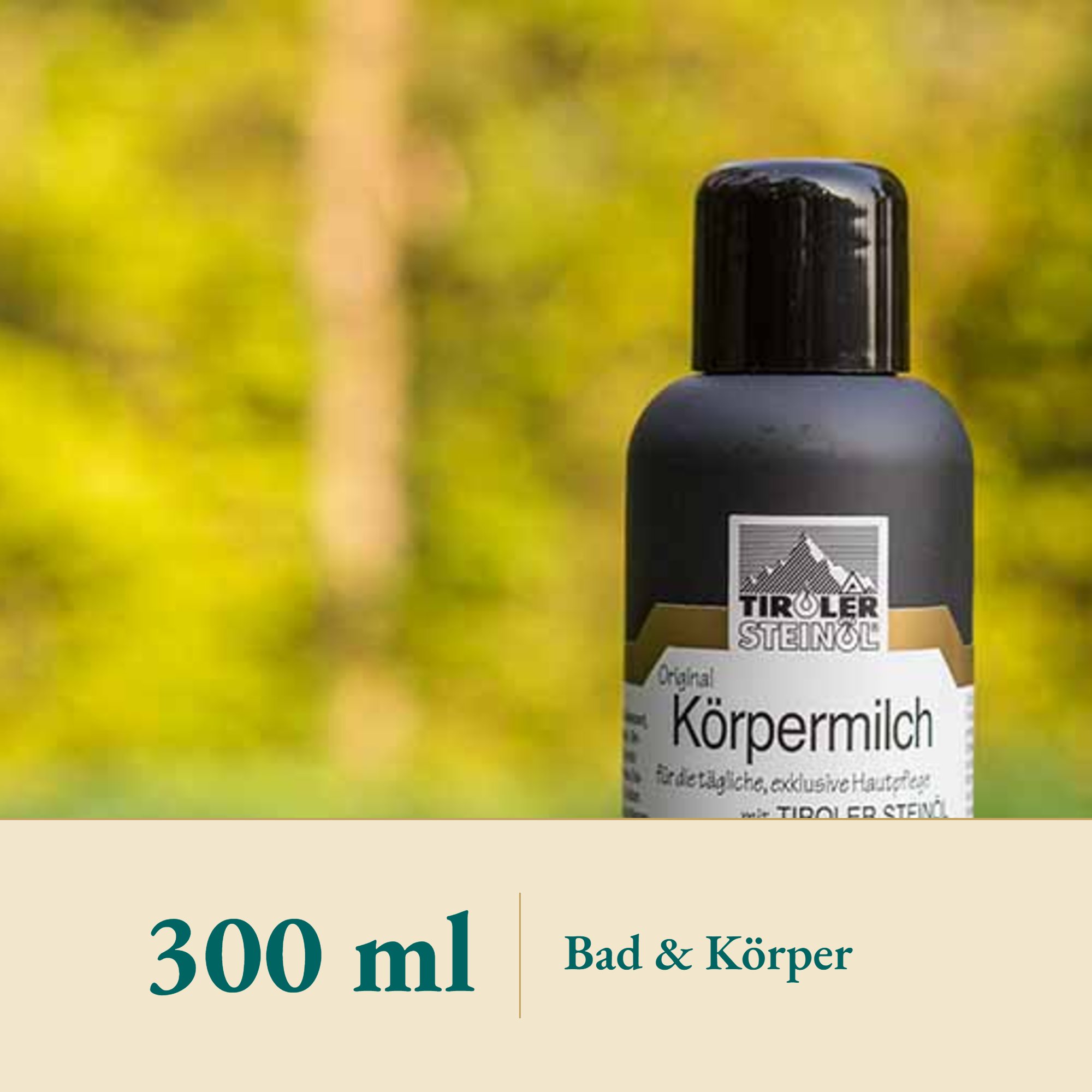 Nahaufnahme Steinöl Körpermilch – Kräuterparadies seit 1887