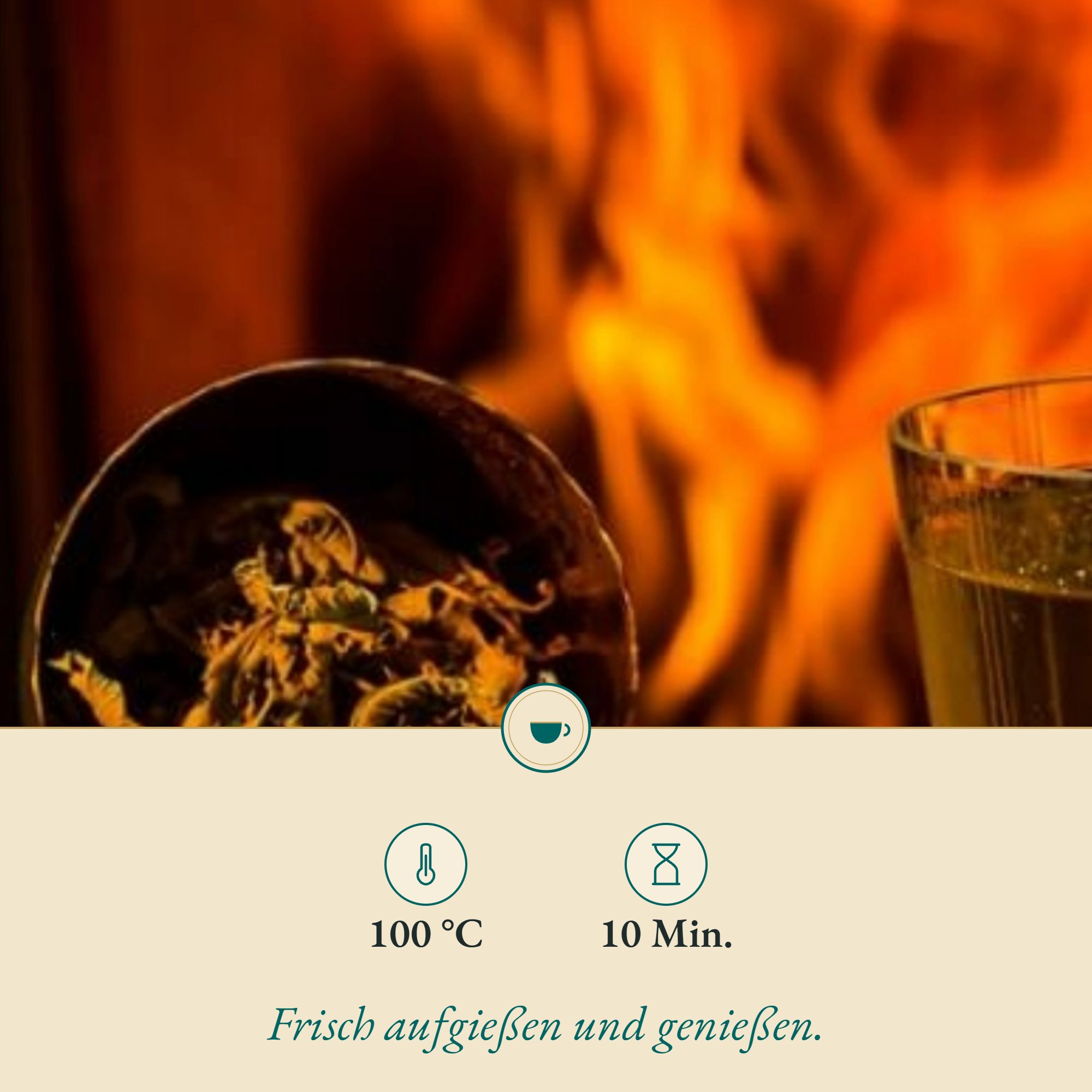 Zubereitung Eisenkraut fr.geschn./ Verbena: , 100 °C, 10 Min.