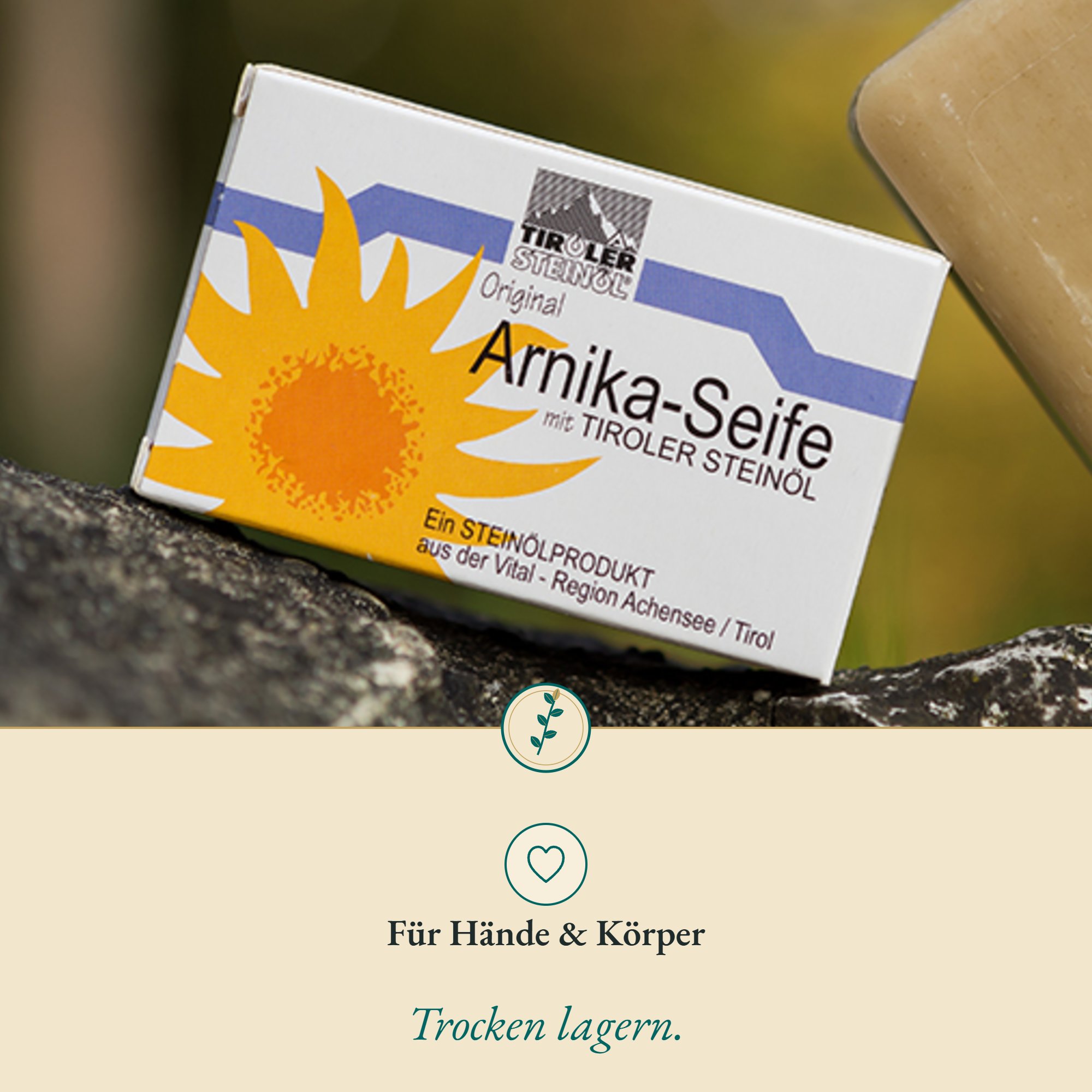 Anwendung Arnika Seife: für Hände & Körper