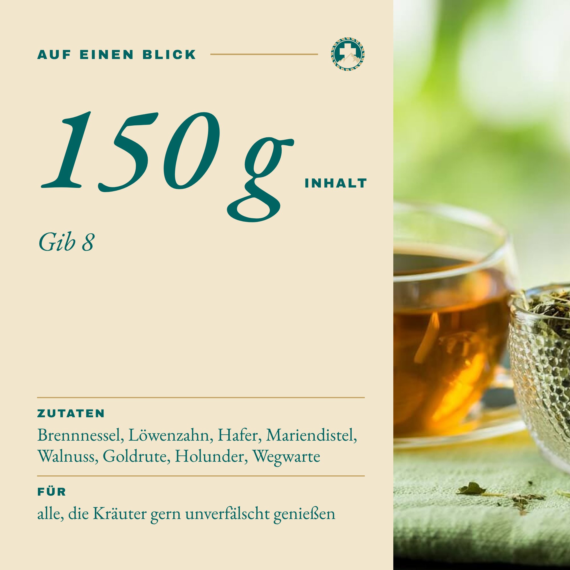 Gib 8 150 g auf einen Blick: Inhalt und Zutaten
