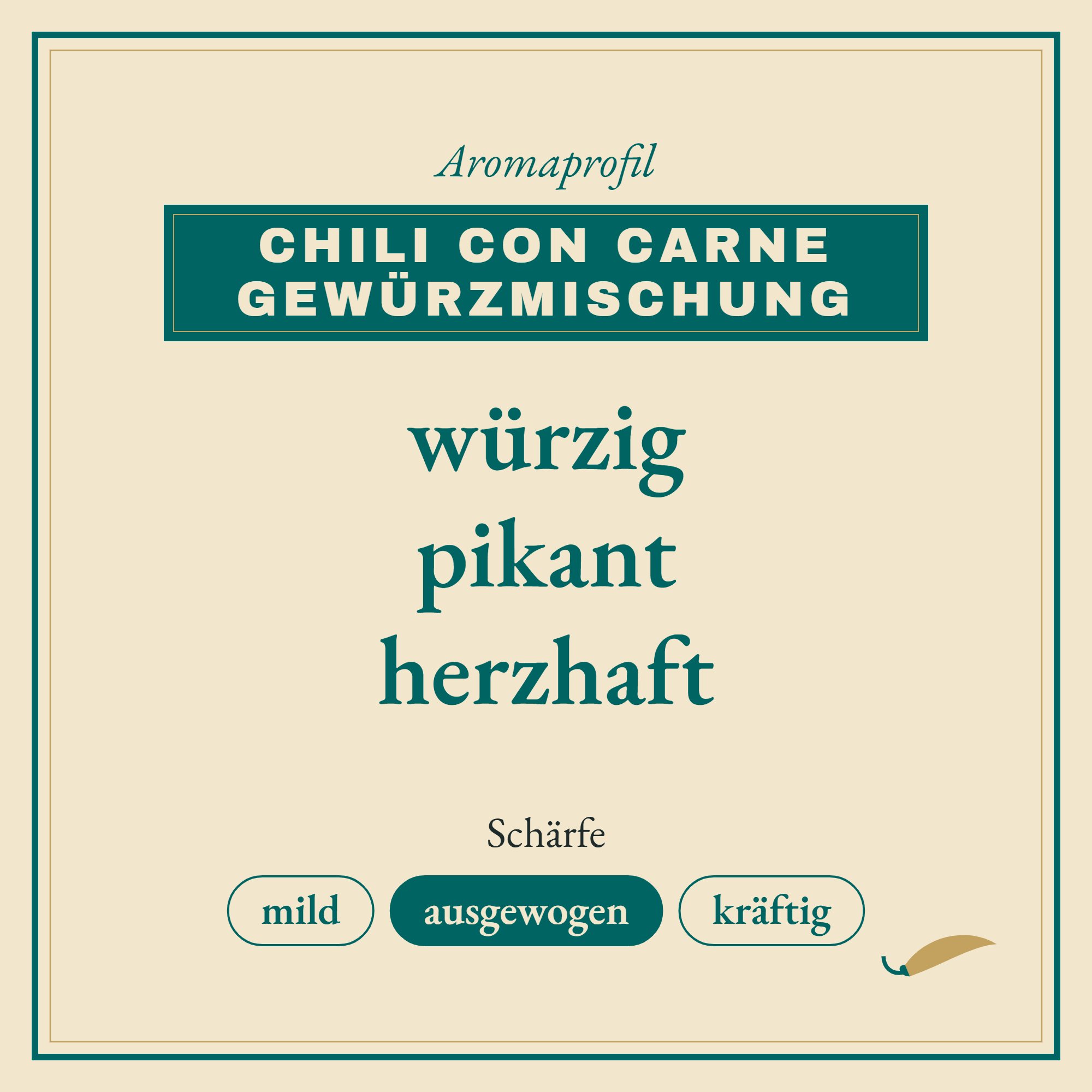 Aromaprofil Chili con Carne Gewürzmischung: würzig, pikant und herzhaft