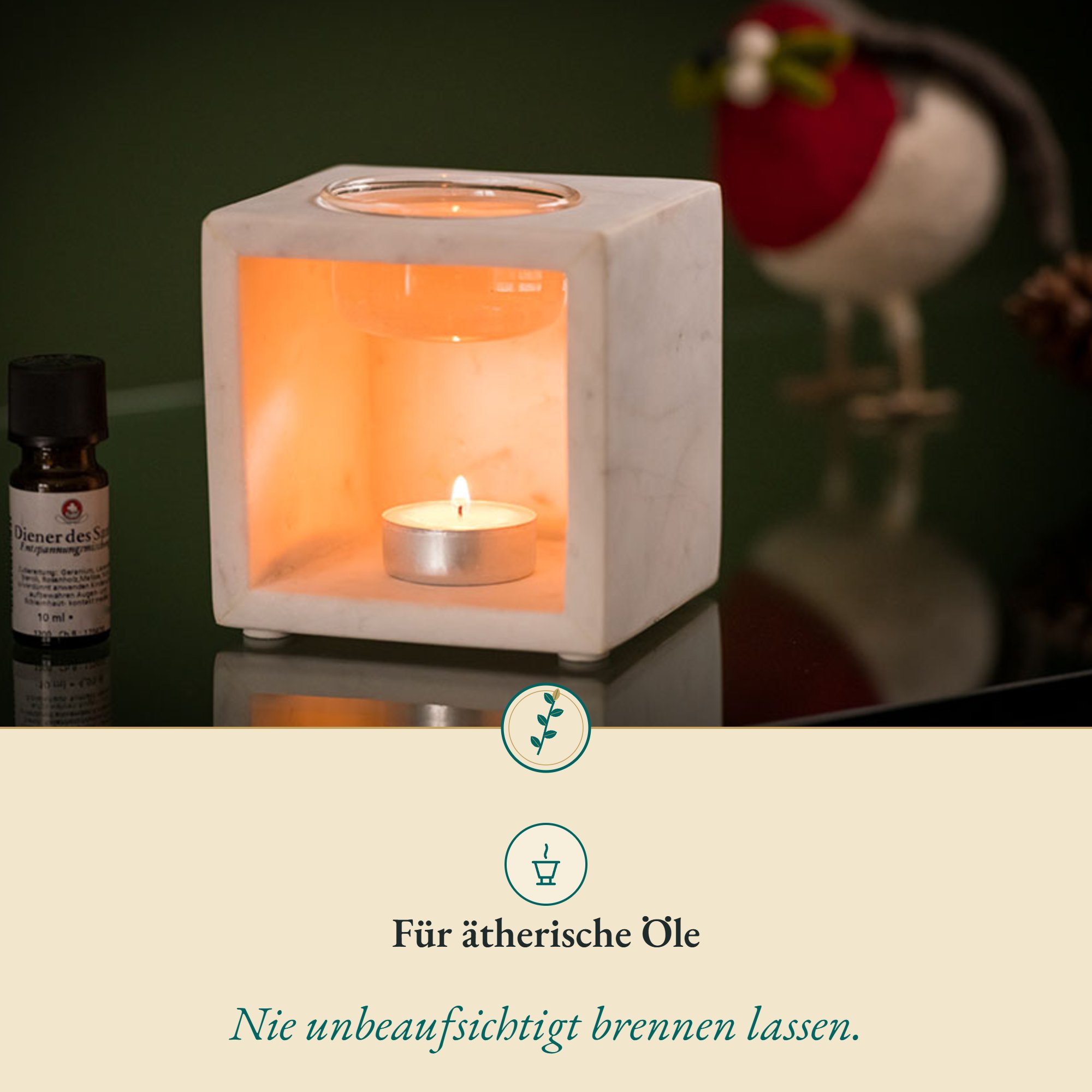 Aromalampe Lebensbaum kaufen – Stein mit Sieb