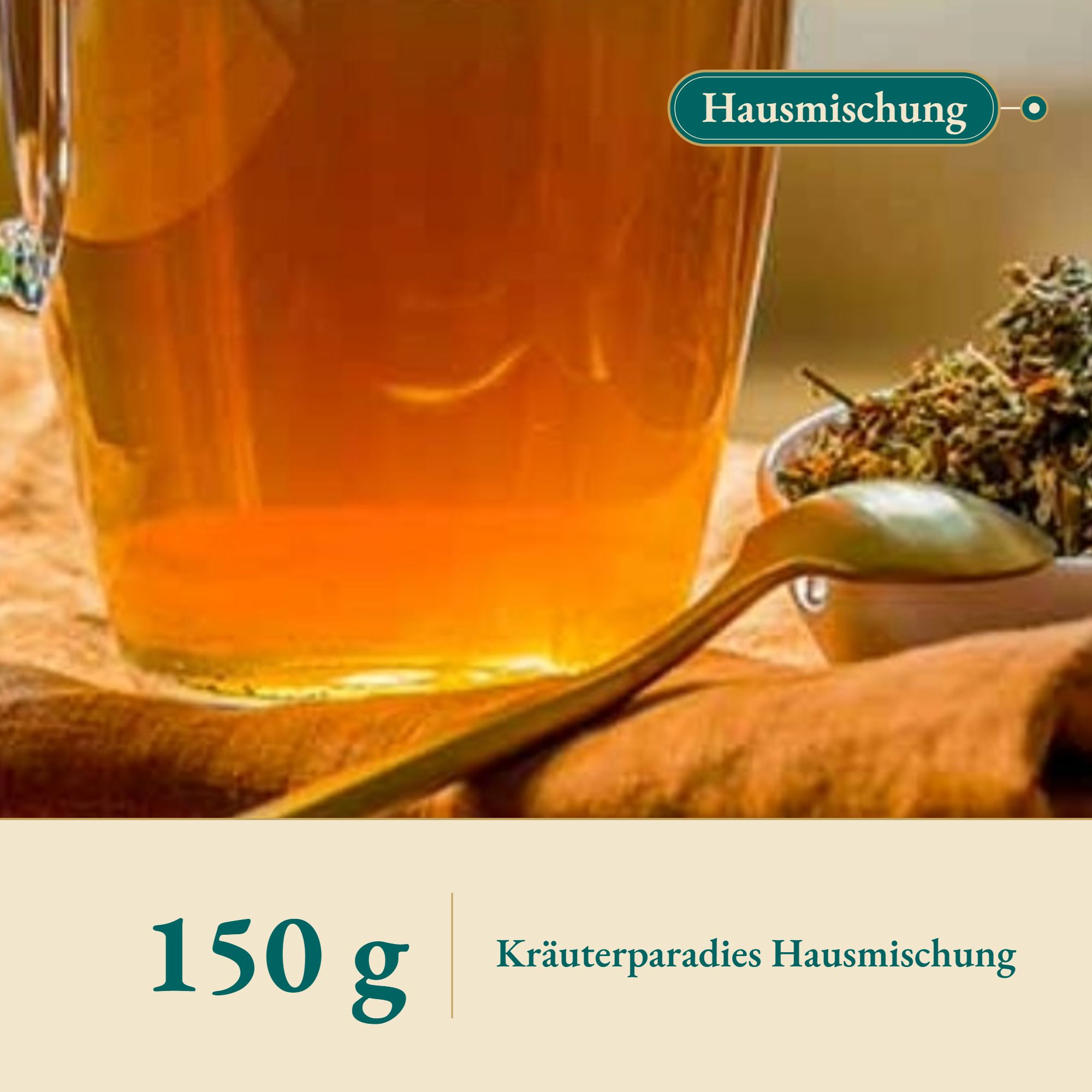 Nahaufnahme Frauentee – Kräuterparadies seit 1887