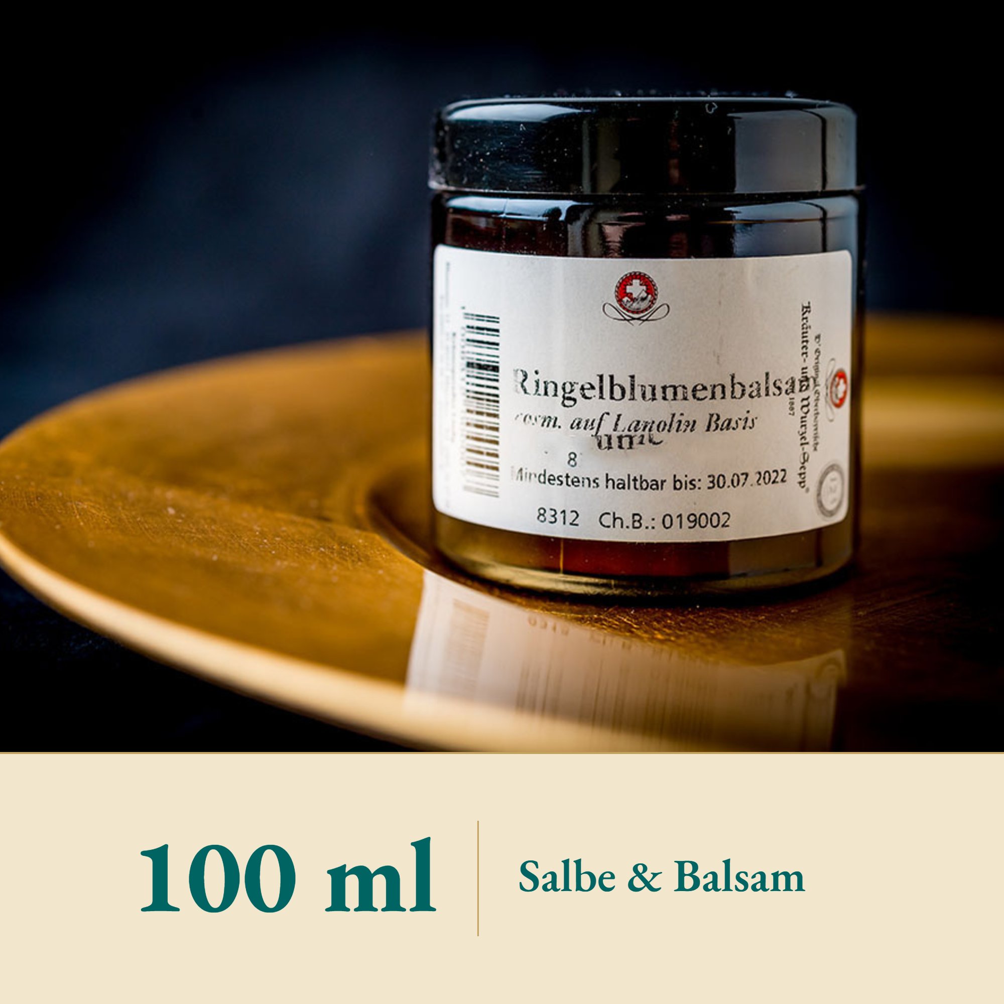 Nahaufnahme Ringelblumenbalsam – Kräuterparadies seit 1887