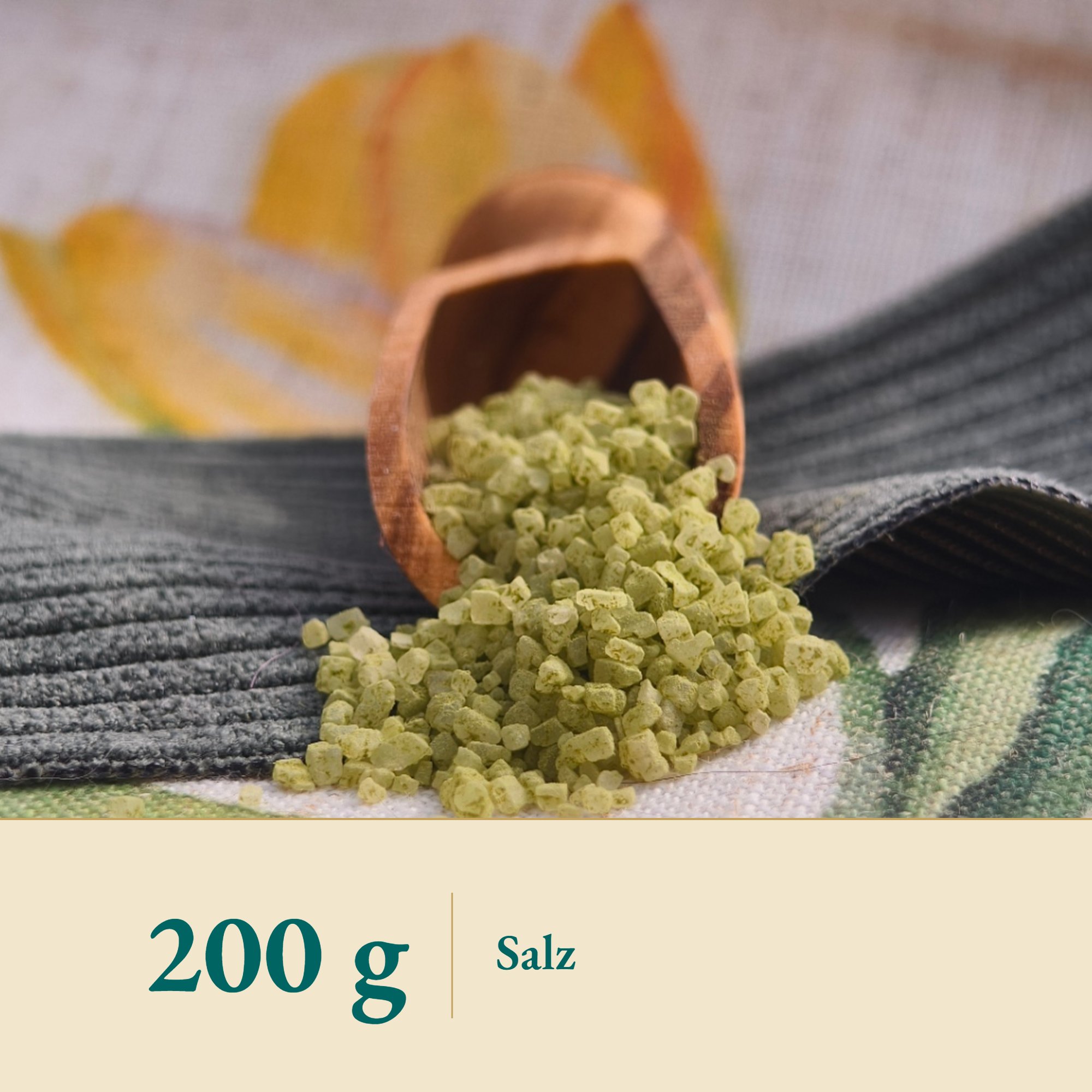 Nahaufnahme Bamboo Green Hawaiian Sea Salt – Kräuterparadies seit 1887