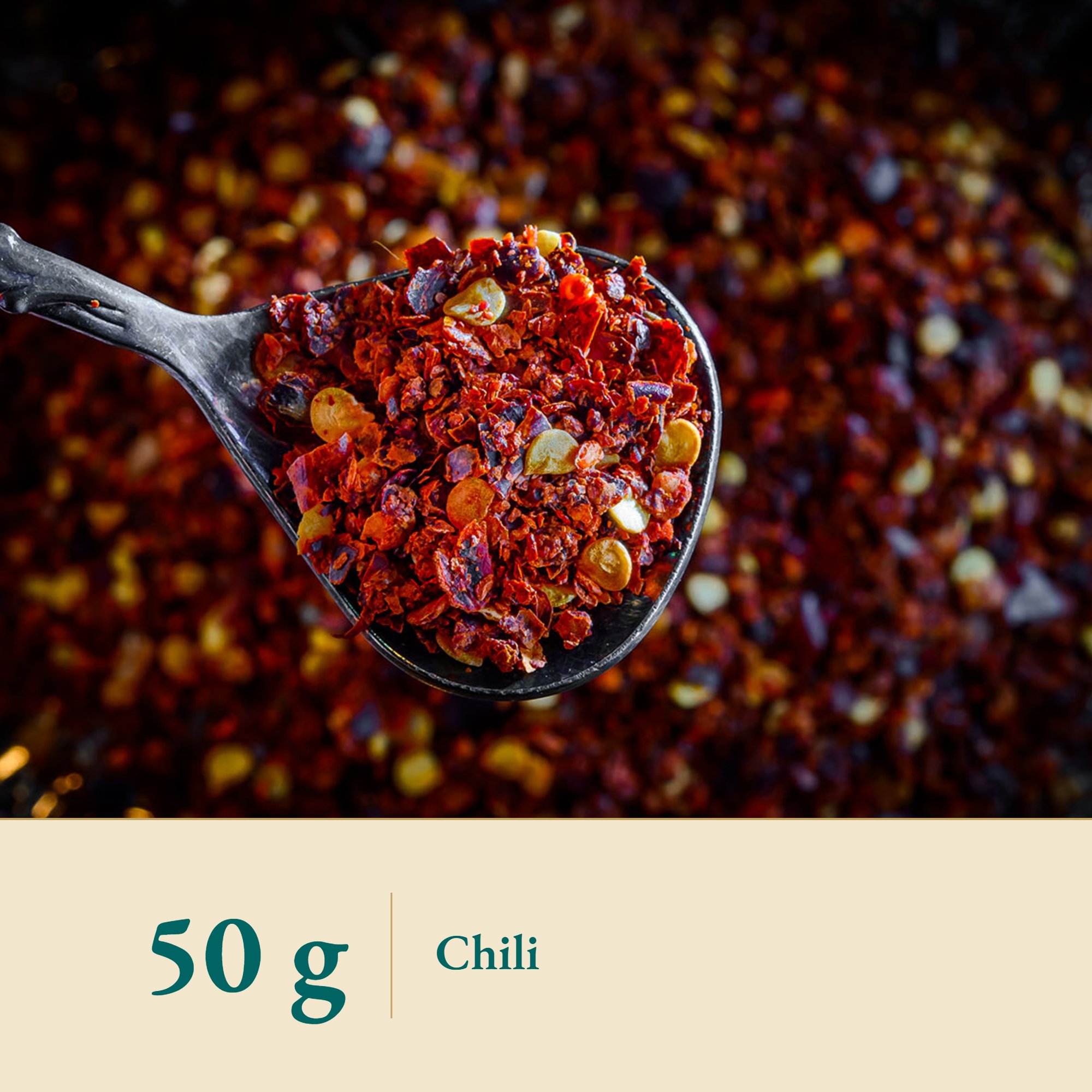 Nahaufnahme Chilis geschrotet 15 % Samen – Kräuterparadies seit 1887
