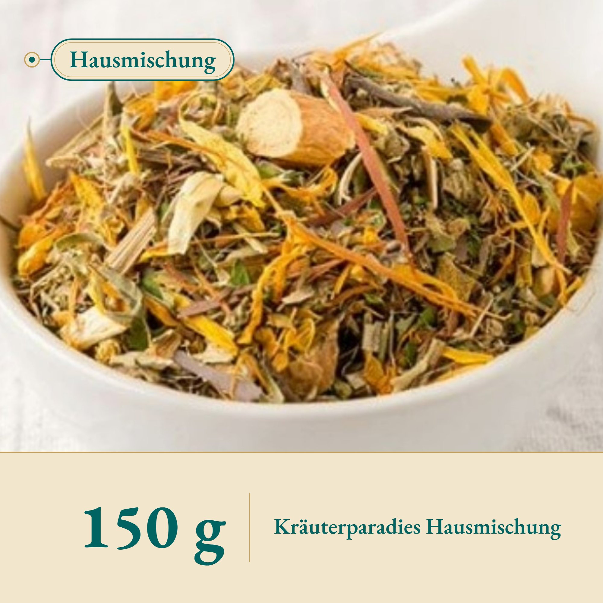 Nahaufnahme Haustee K – Kräuterparadies seit 1887