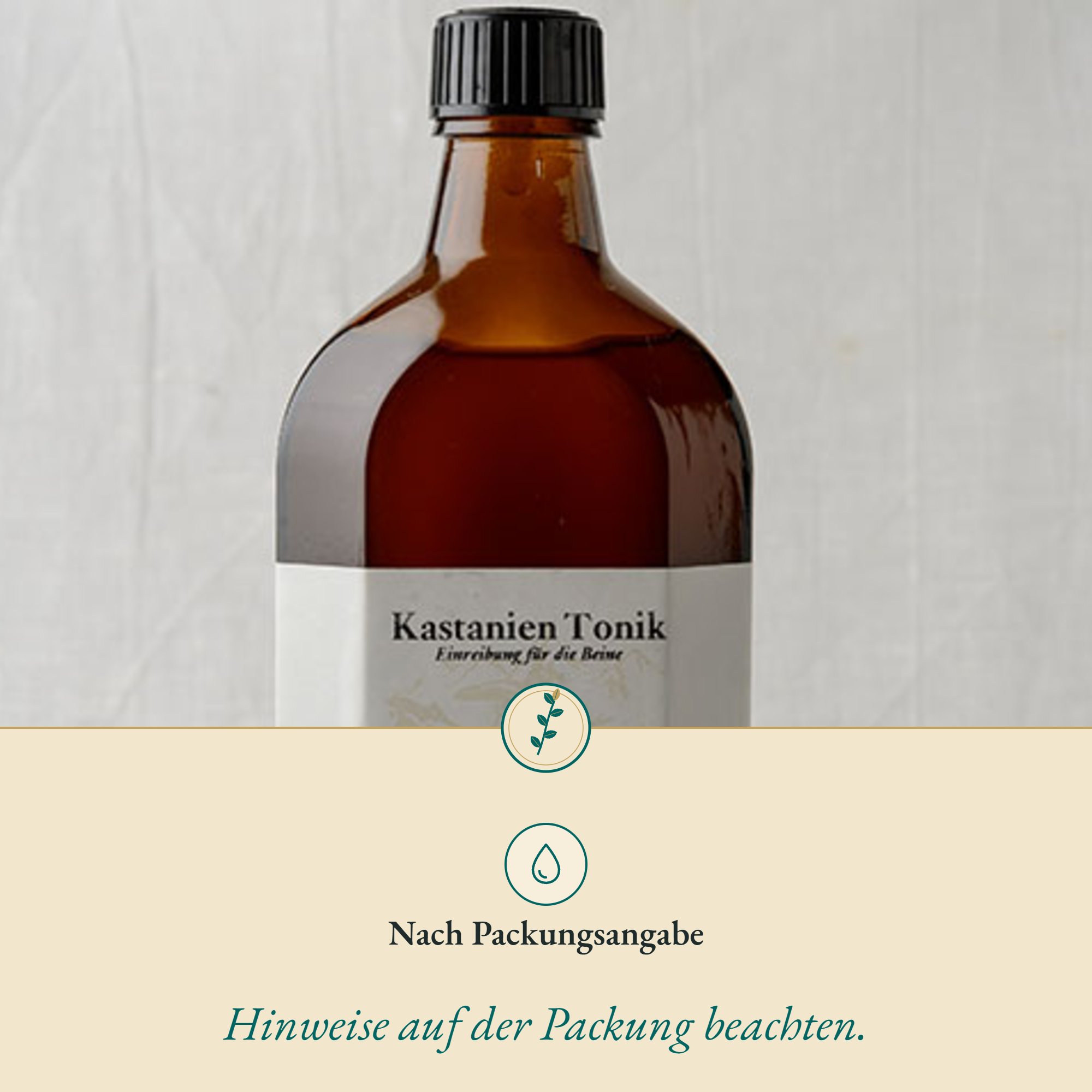 Anwendung Kastanientonik: nach Packungsangabe