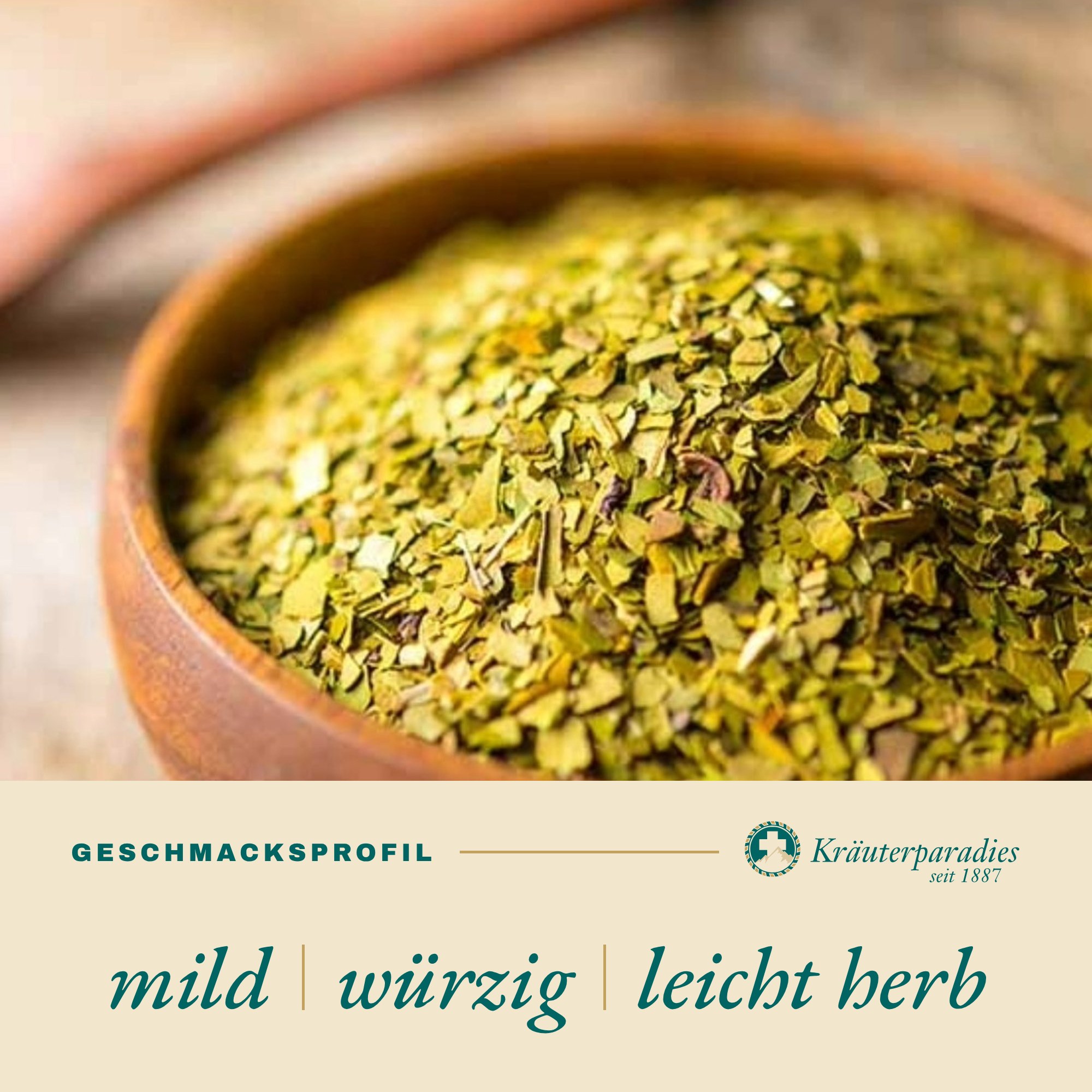 Matetee grün Geschmacksprofil: mild, würzig, leicht herb