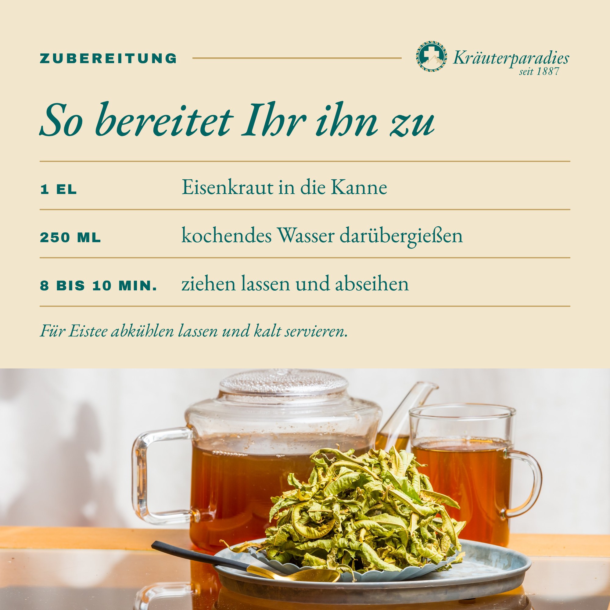 Eisenkraut franz./ Verbena: So bereitet Ihr ihn zu