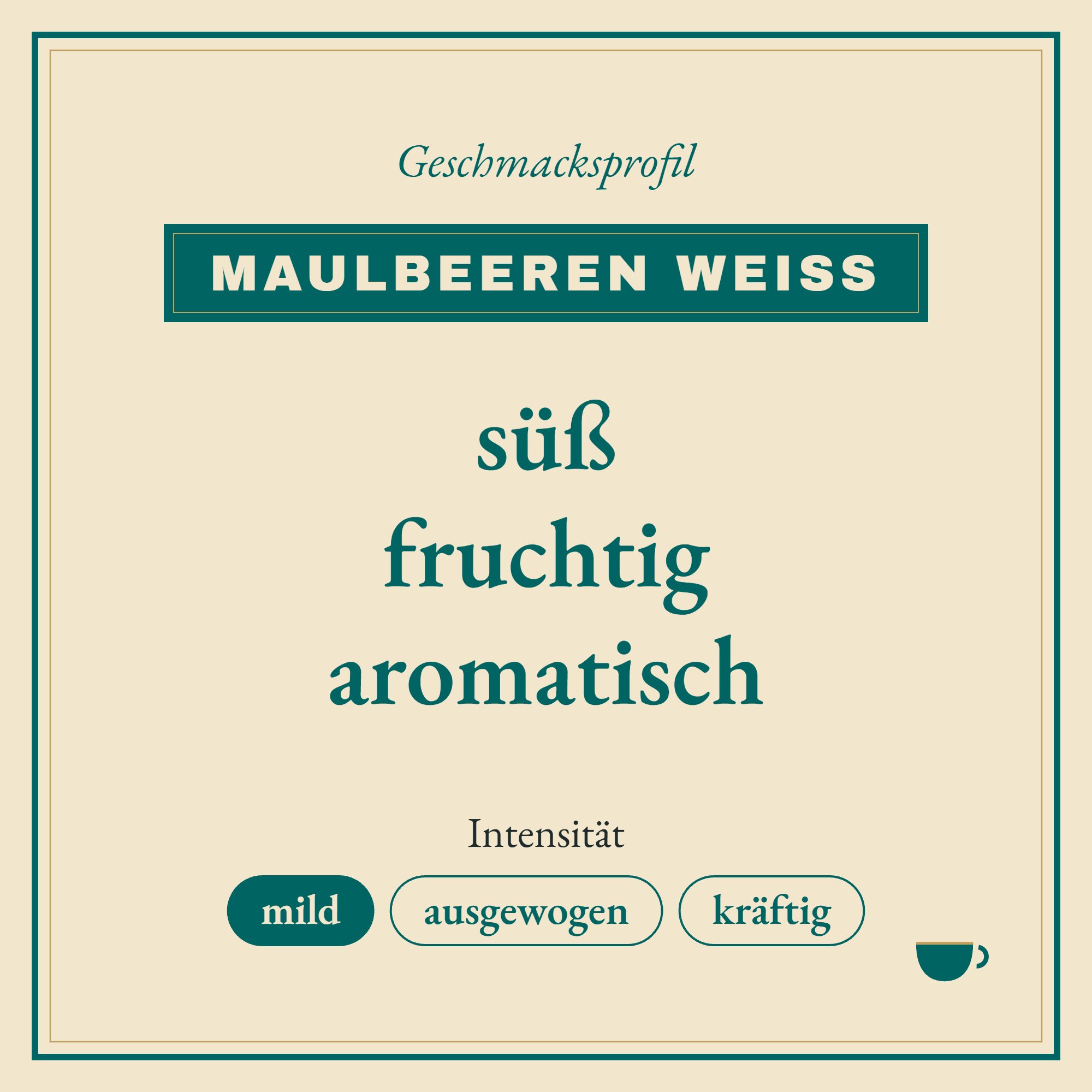 Geschmacksprofil Maulbeeren weiss: süß, fruchtig und aromatisch