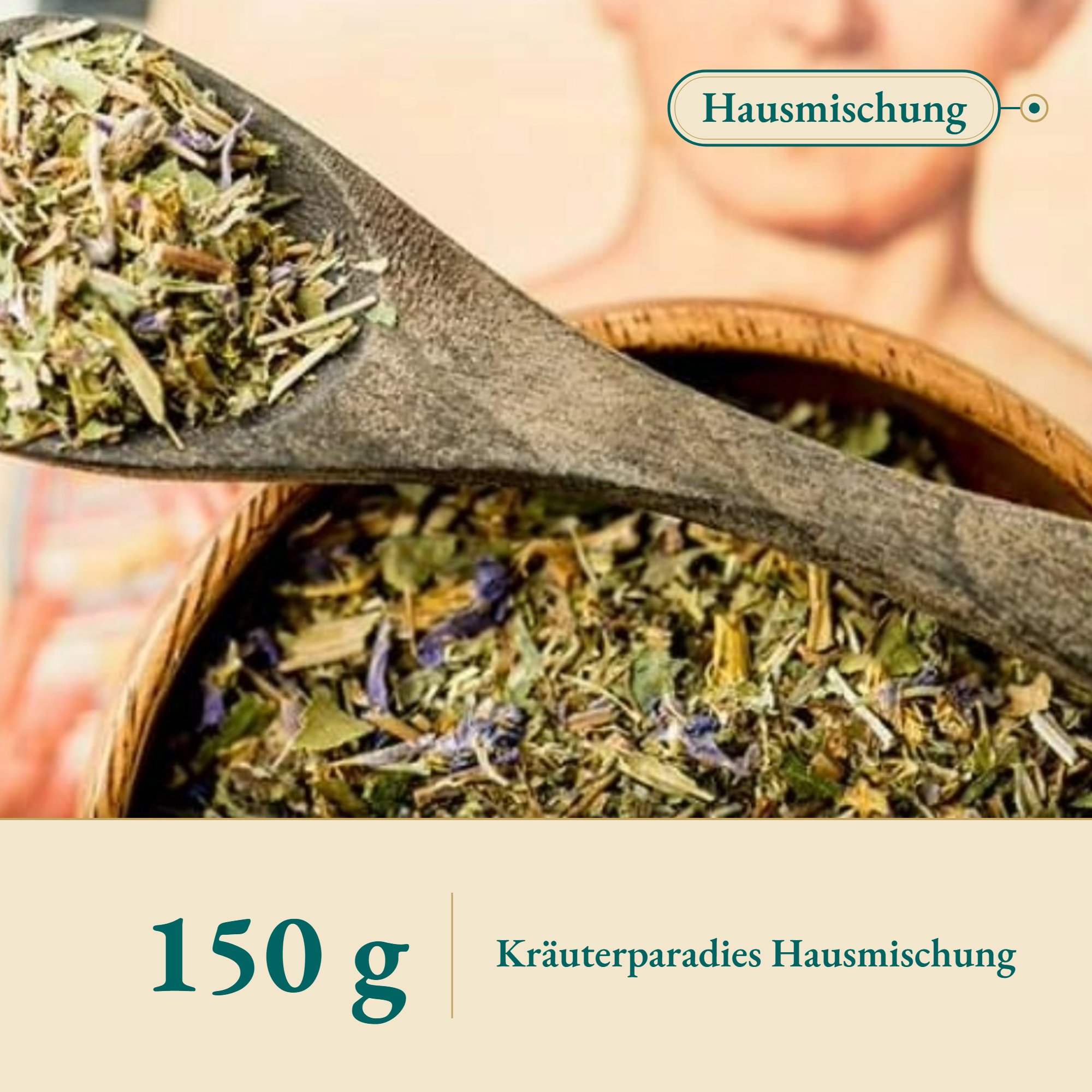 Nahaufnahme Männertee – Kräuterparadies seit 1887