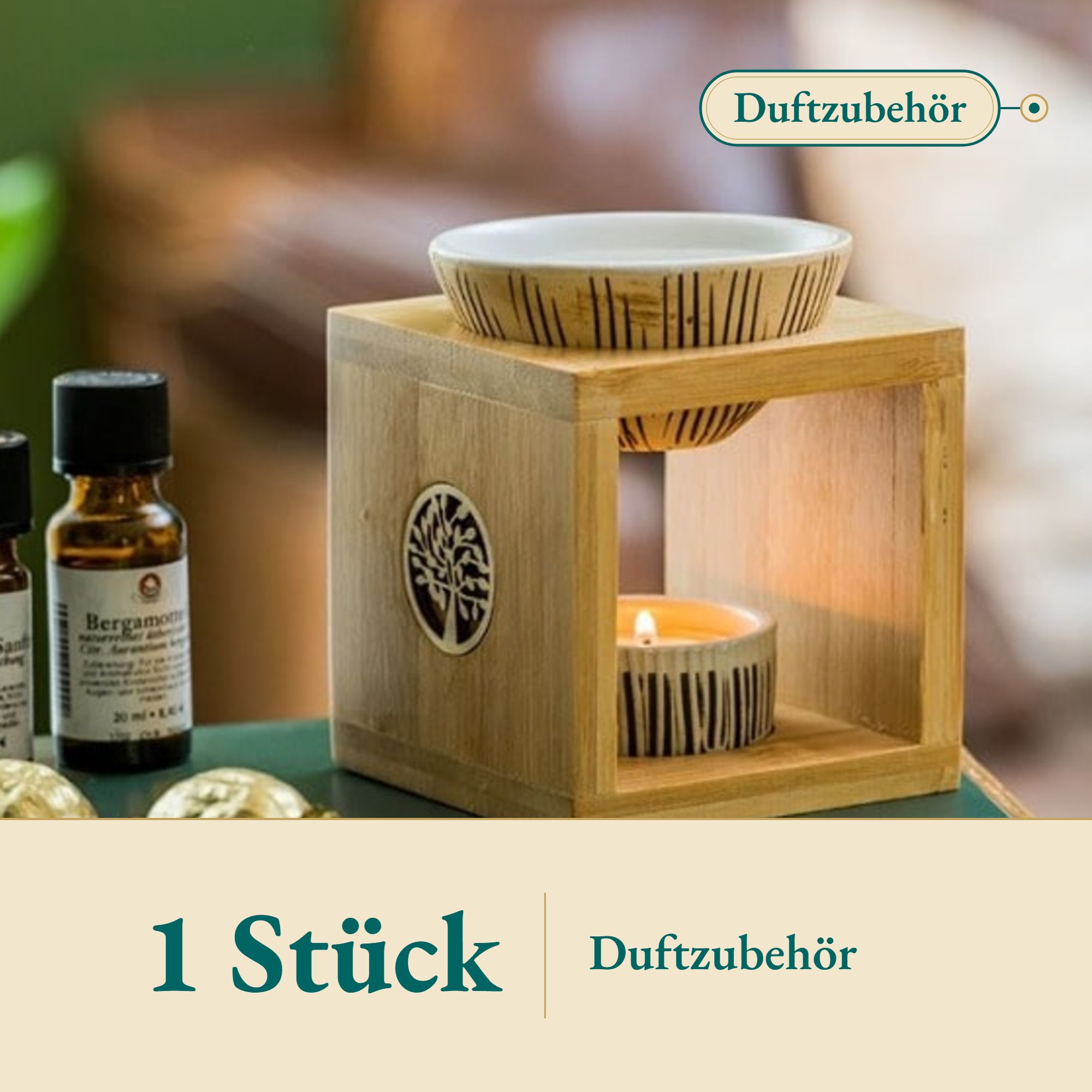 Nahaufnahme Duft-Aromalampe – Kräuterparadies seit 1887