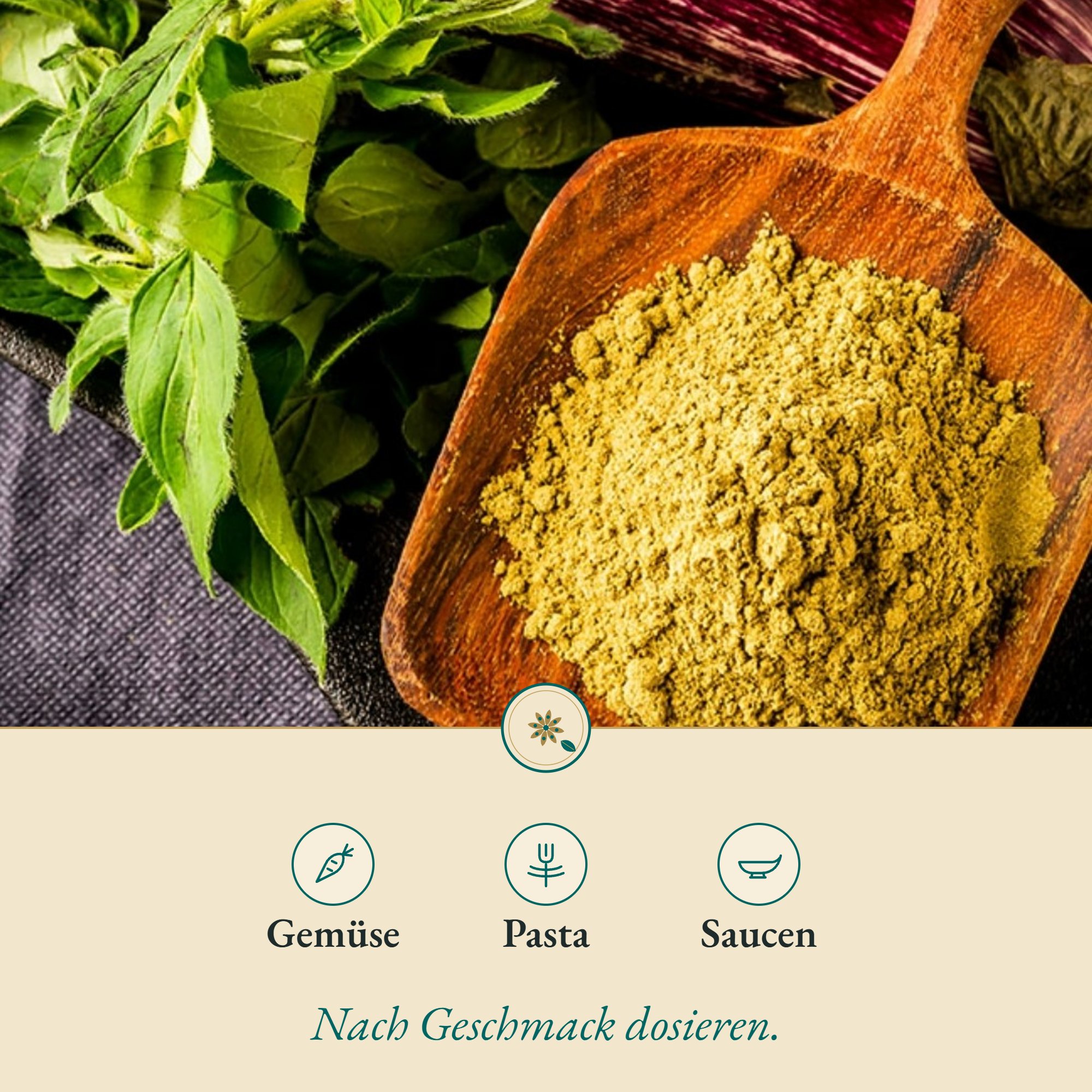 Oregano Pulver passt zu Gemüse, Pasta und Saucen