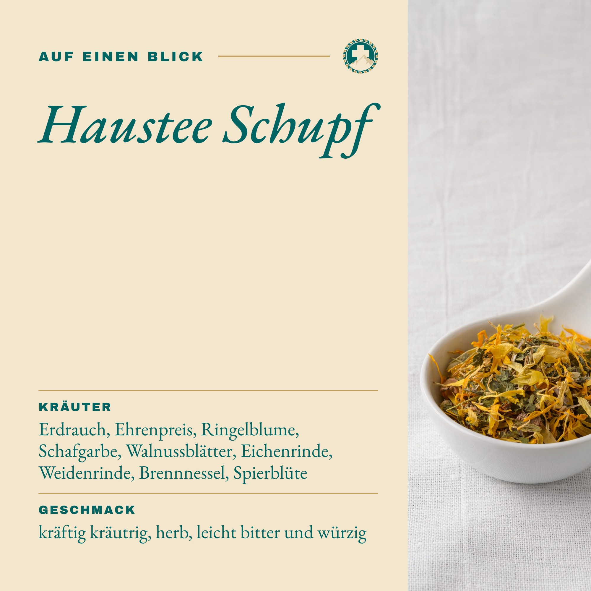 Haustee Schupf auf einen Blick