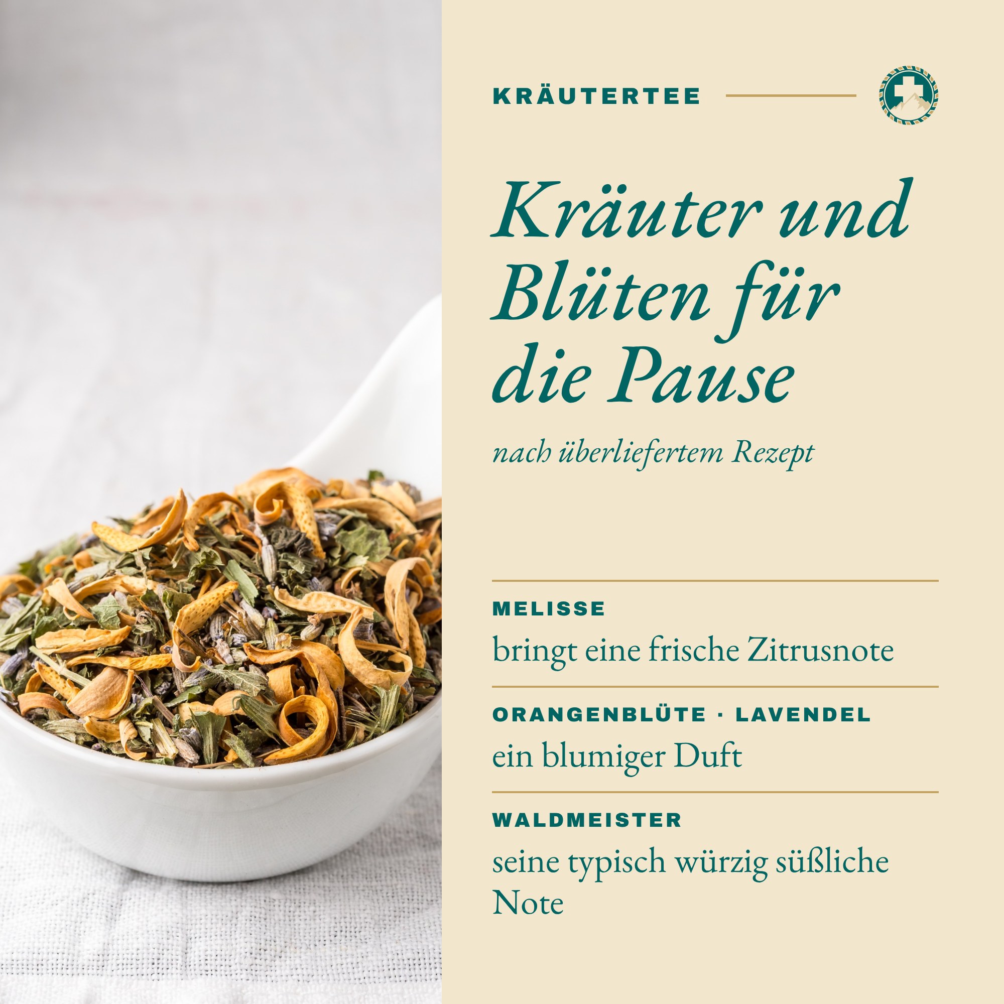 Canapee: Kräuter und Blüten für die Pause