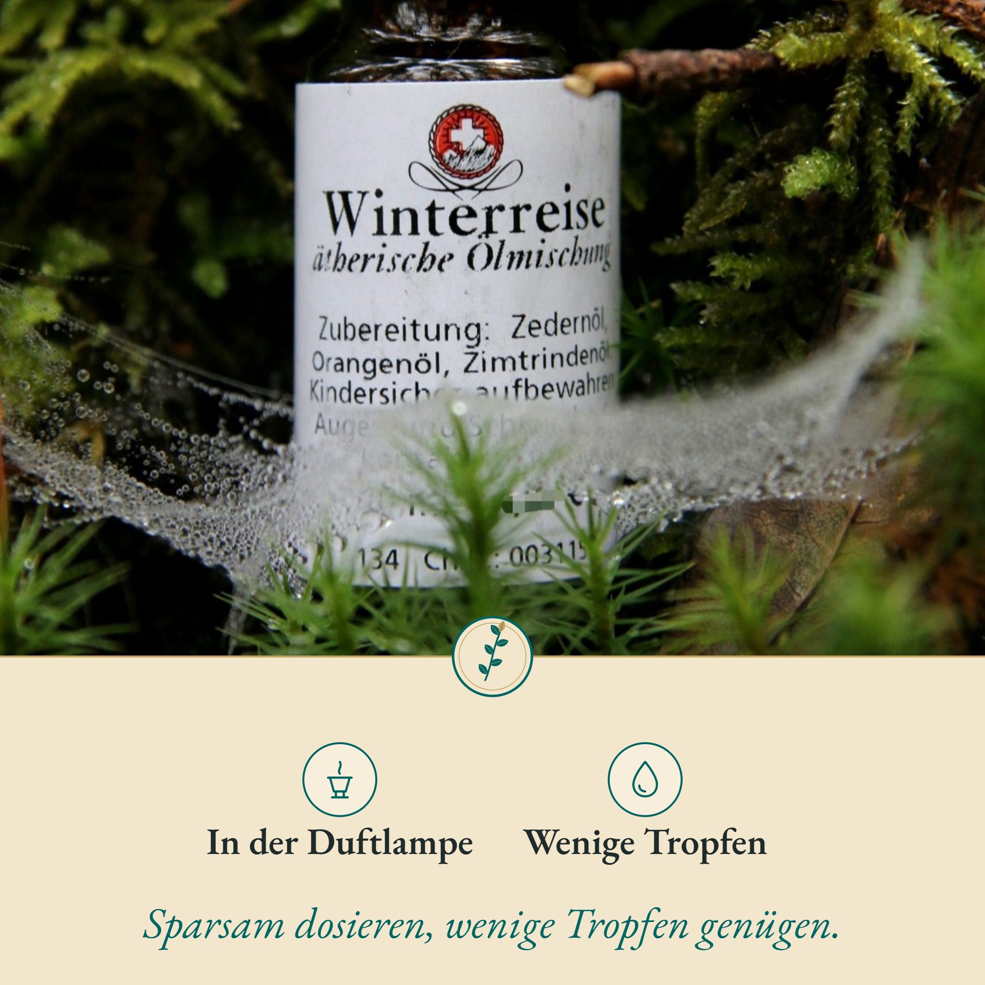 Anwendung Winterreise: in der Duftlampe und wenige Tropfen