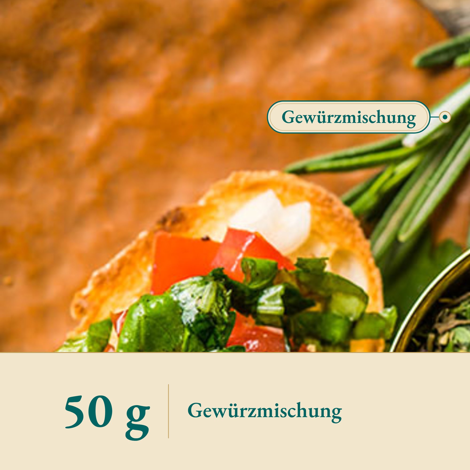 Nahaufnahme Bruschetta bella Italia – Kräuterparadies seit 1887