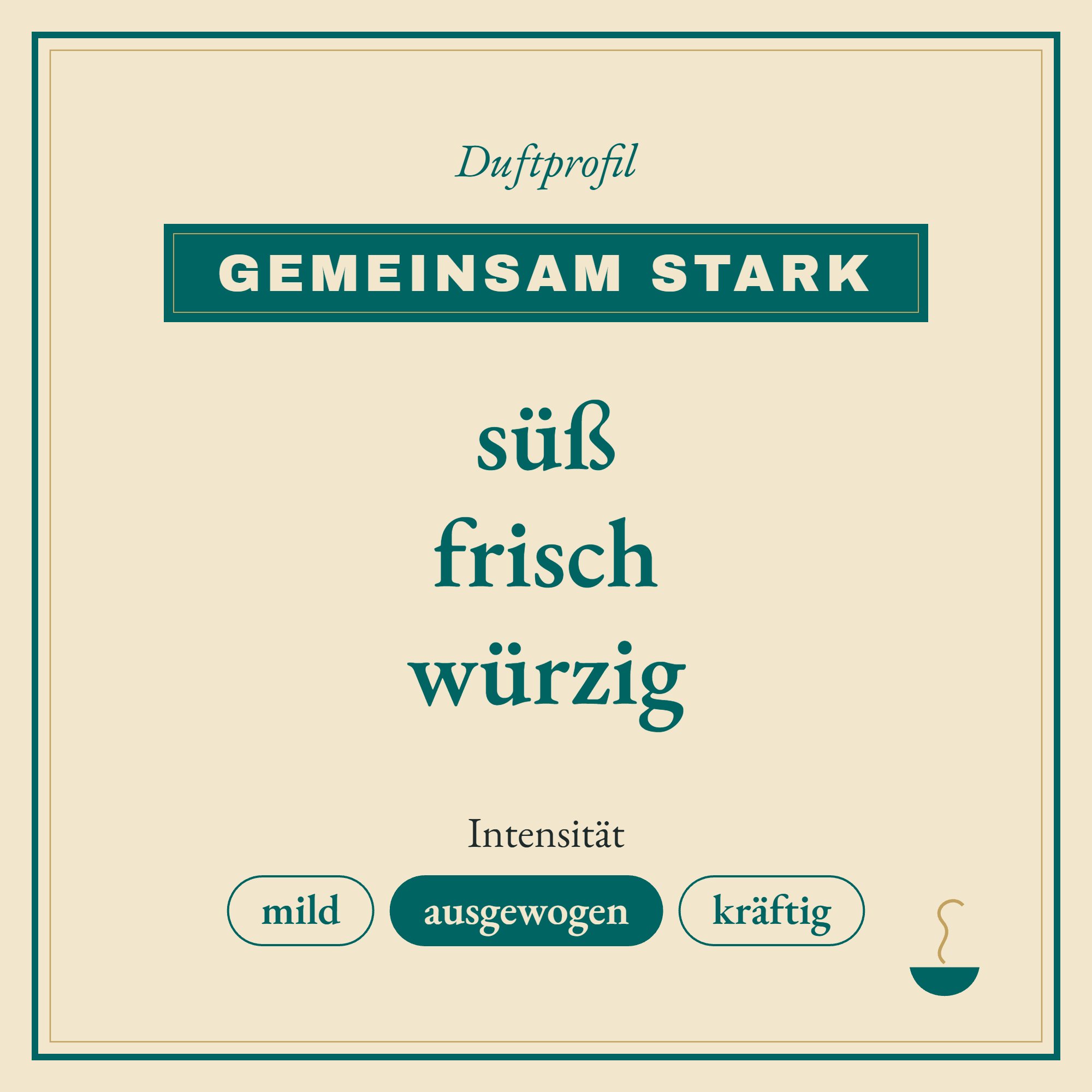 Duftprofil Gemeinsam stark: süß, frisch und würzig