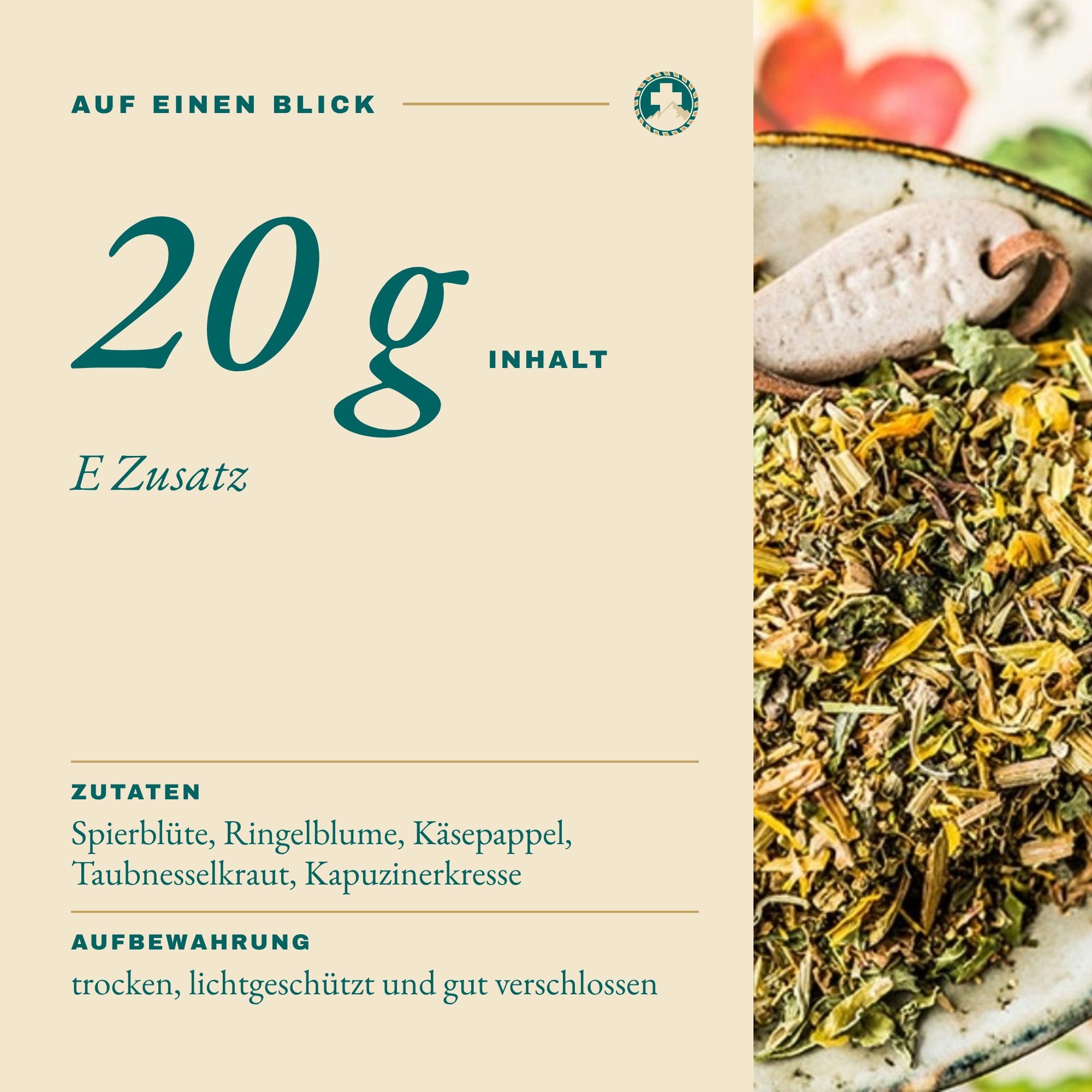 E Zusatz 20 g auf einen Blick: Inhalt und Zutaten