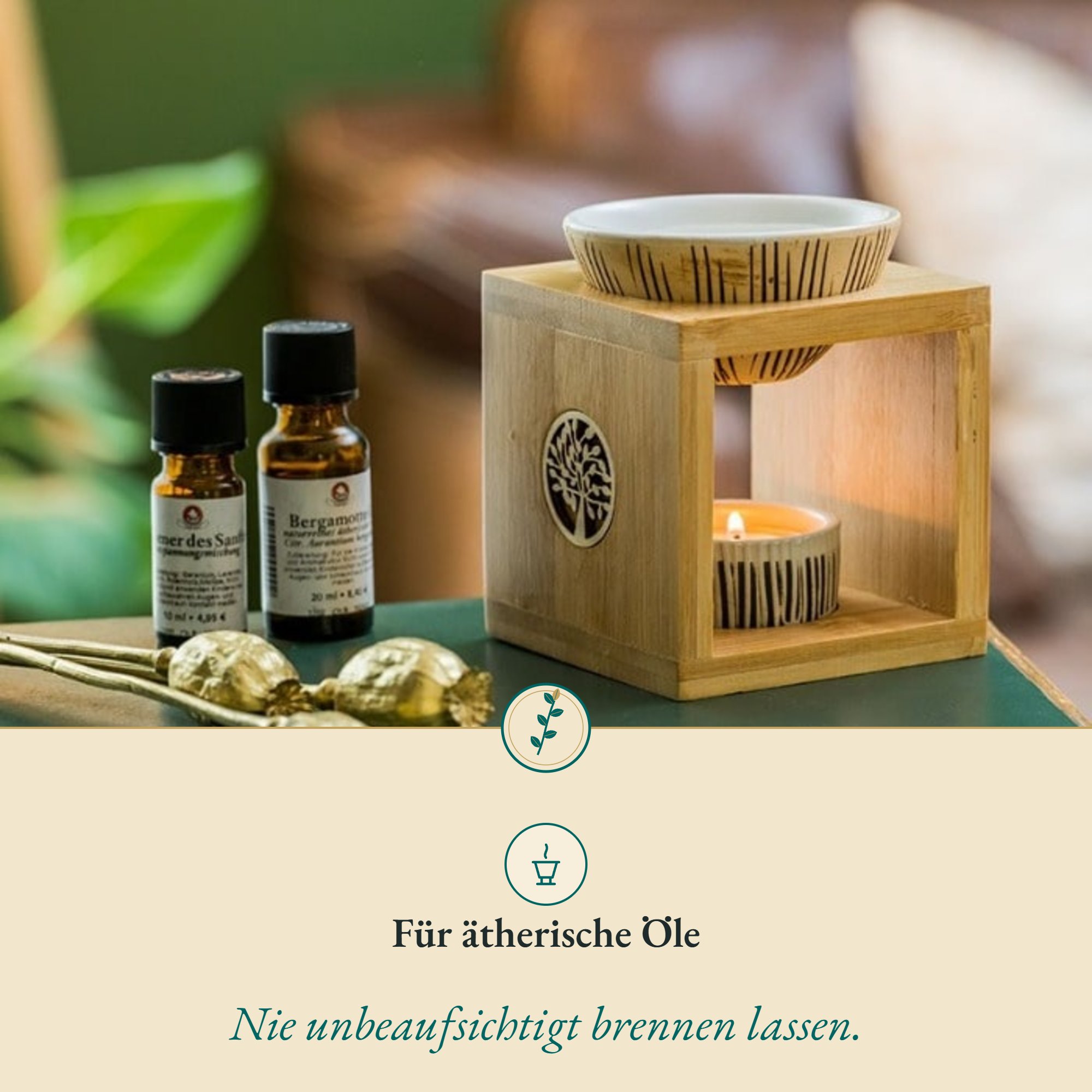 Anwendung Duft-Aromalampe: für ätherische Öle