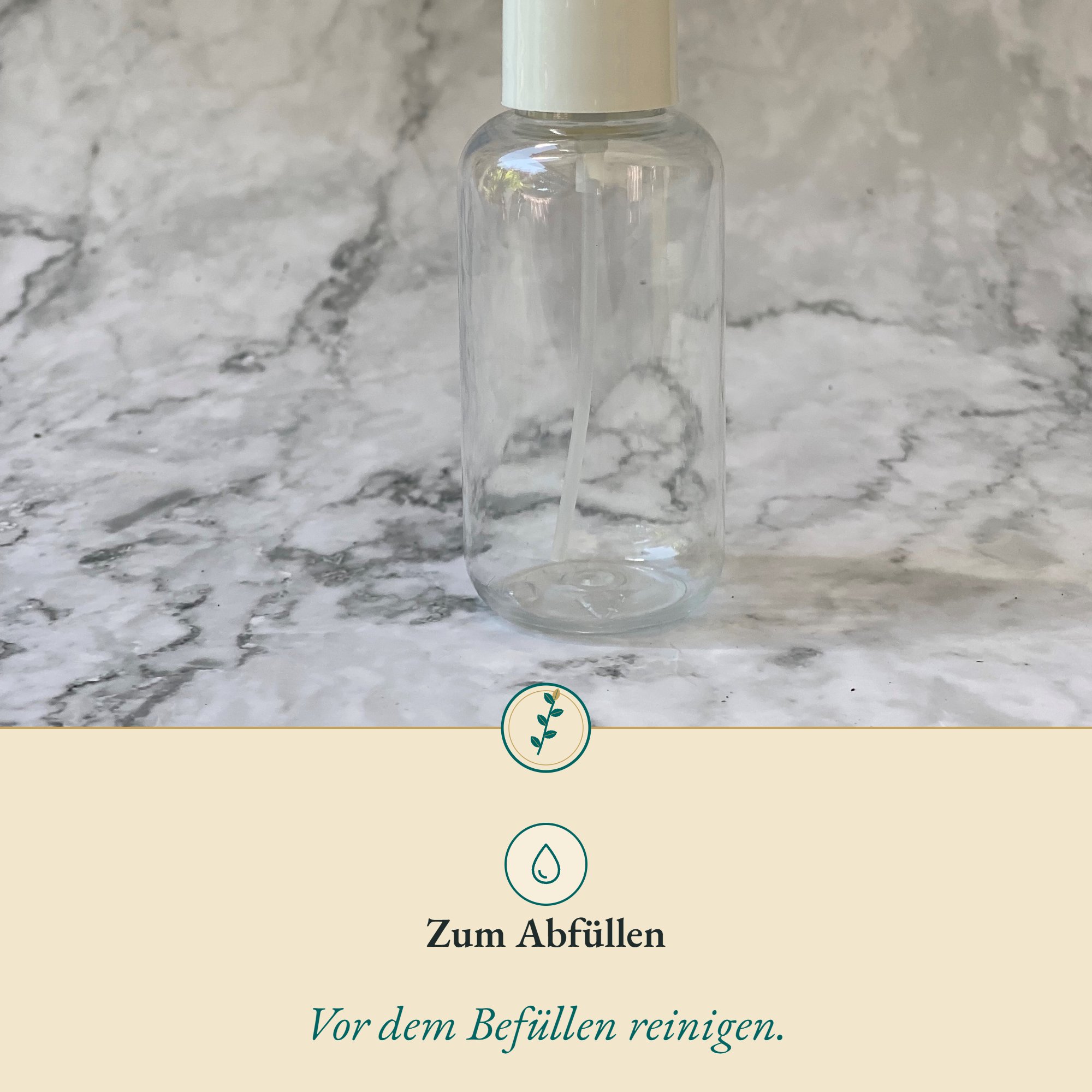 Anwendung Zerstäuber weiß 50 ml: zum Abfüllen
