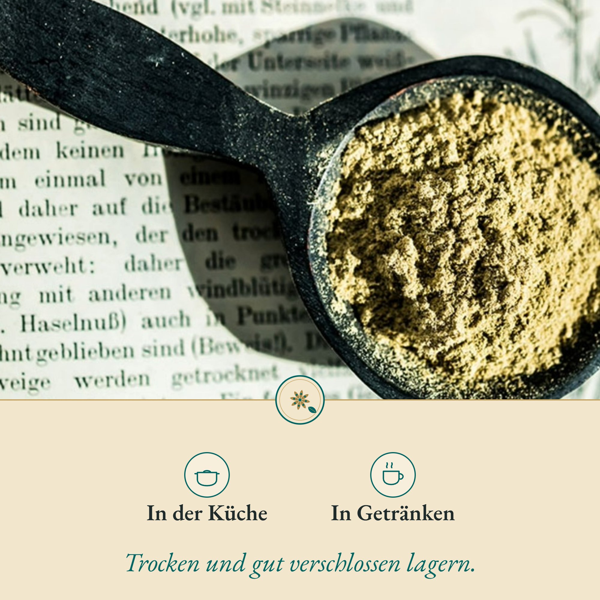 Anwendung Beifußkraut Pulver: in der Küche und in Getränken
