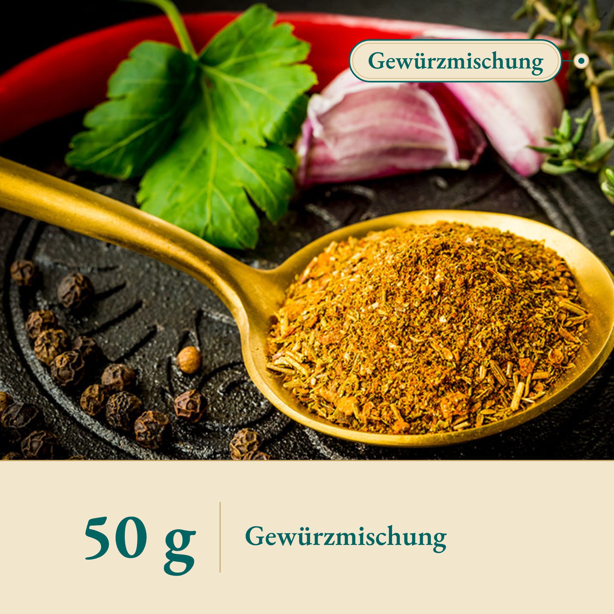 Nahaufnahme Chili con Carne Gewürzmischung – Kräuterparadies seit 1887