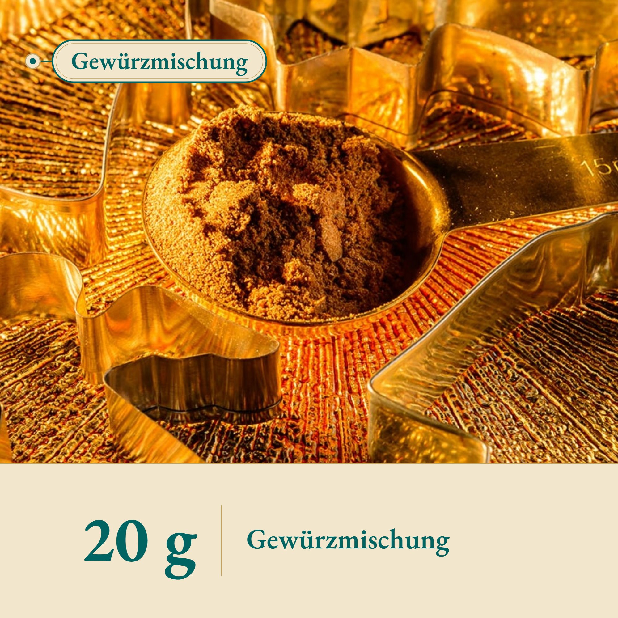 Nahaufnahme Honig-Lebkuchengewürz – Kräuterparadies seit 1887