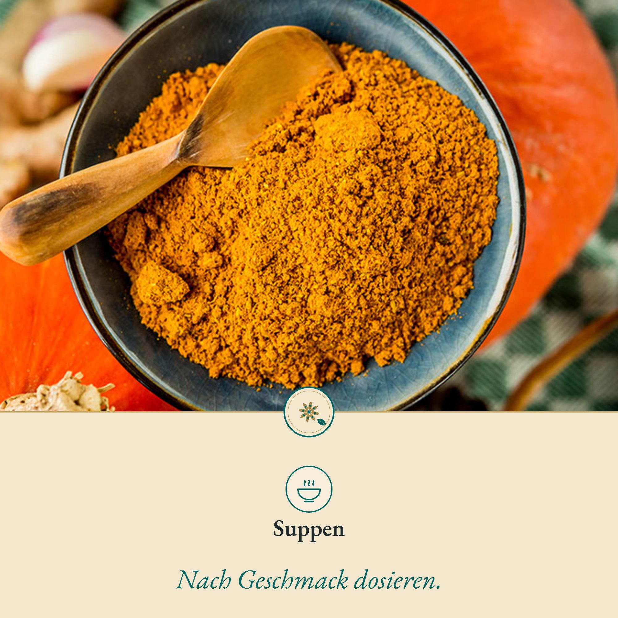 Kürbisgewürz Pumpkin Spice passt zu Suppen