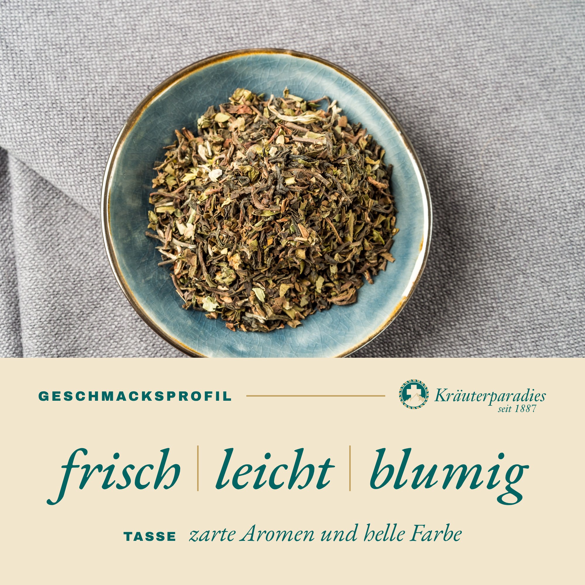 Darjeeling Schwarztee Geschmacksprofil: frisch, leicht, blumig