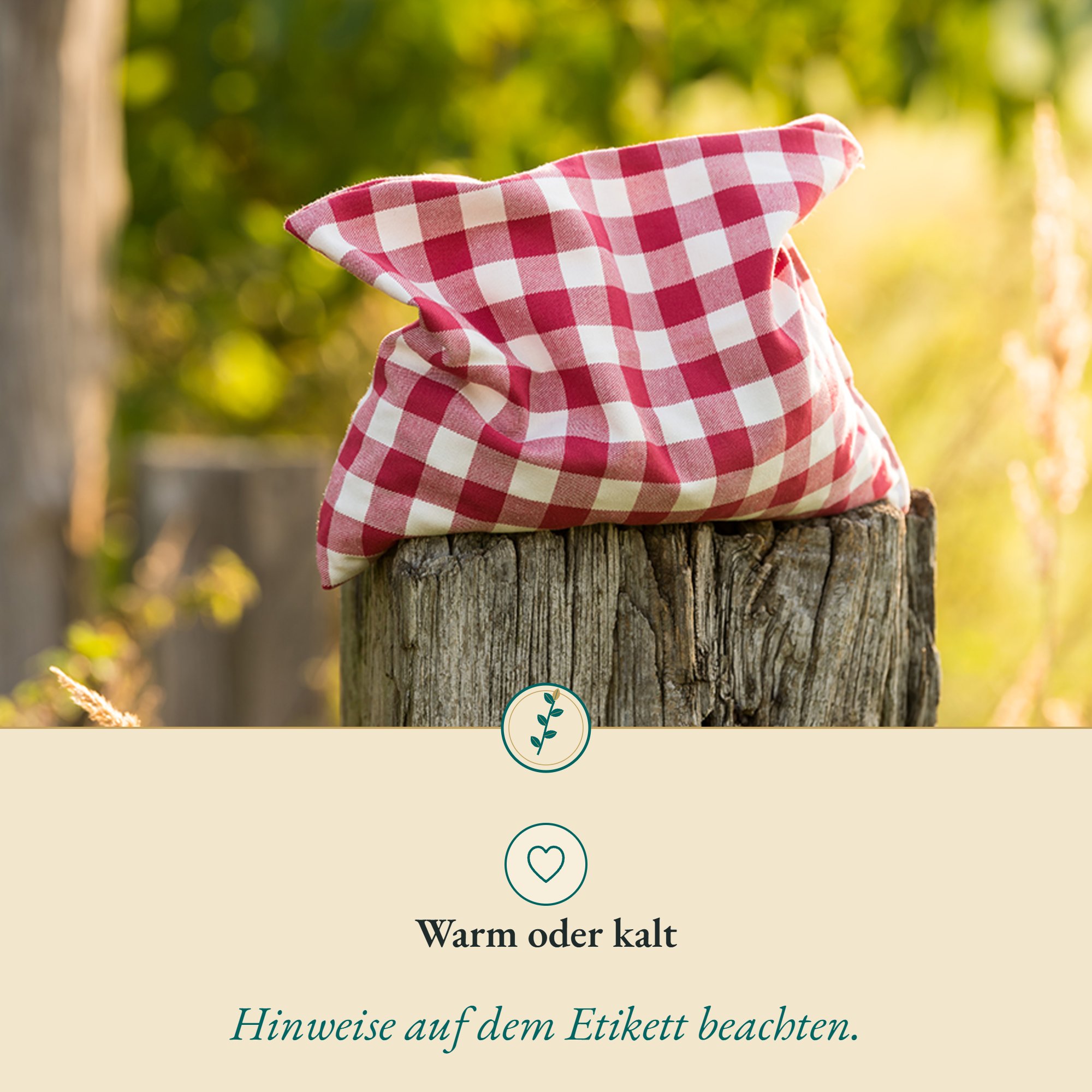 Anwendung Kirschkernsäckchen: warm oder kalt