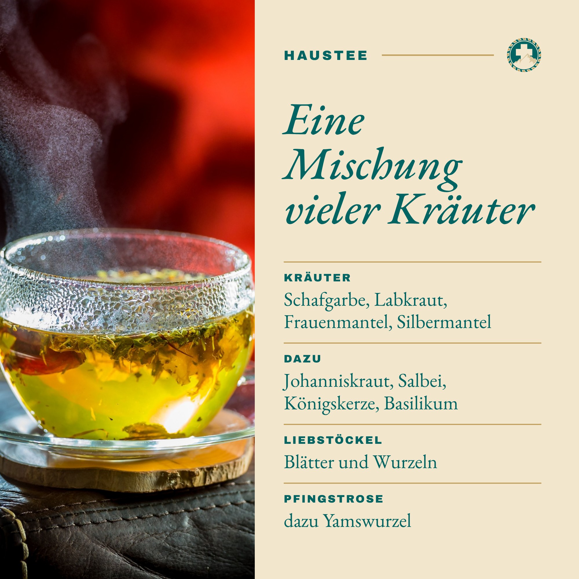 Haustee W: Eine Mischung vieler Kräuter