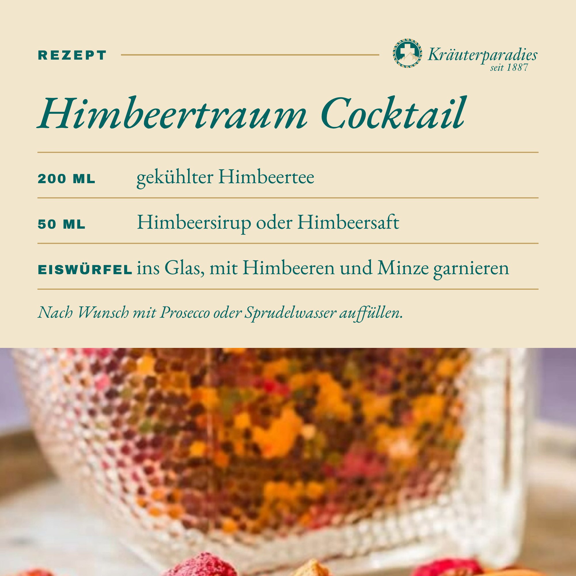 Himbeertee: Himbeertraum Cocktail