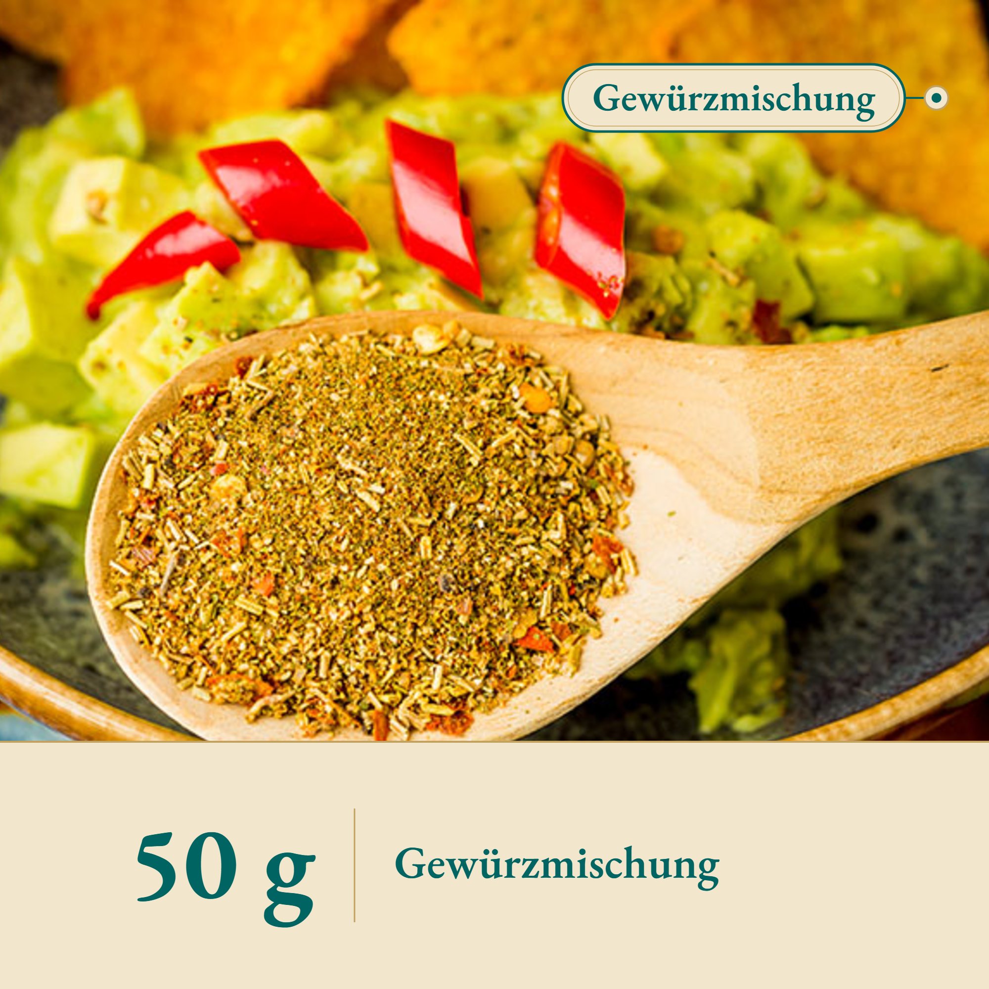 Nahaufnahme Guacamole Gewürz – Kräuterparadies seit 1887