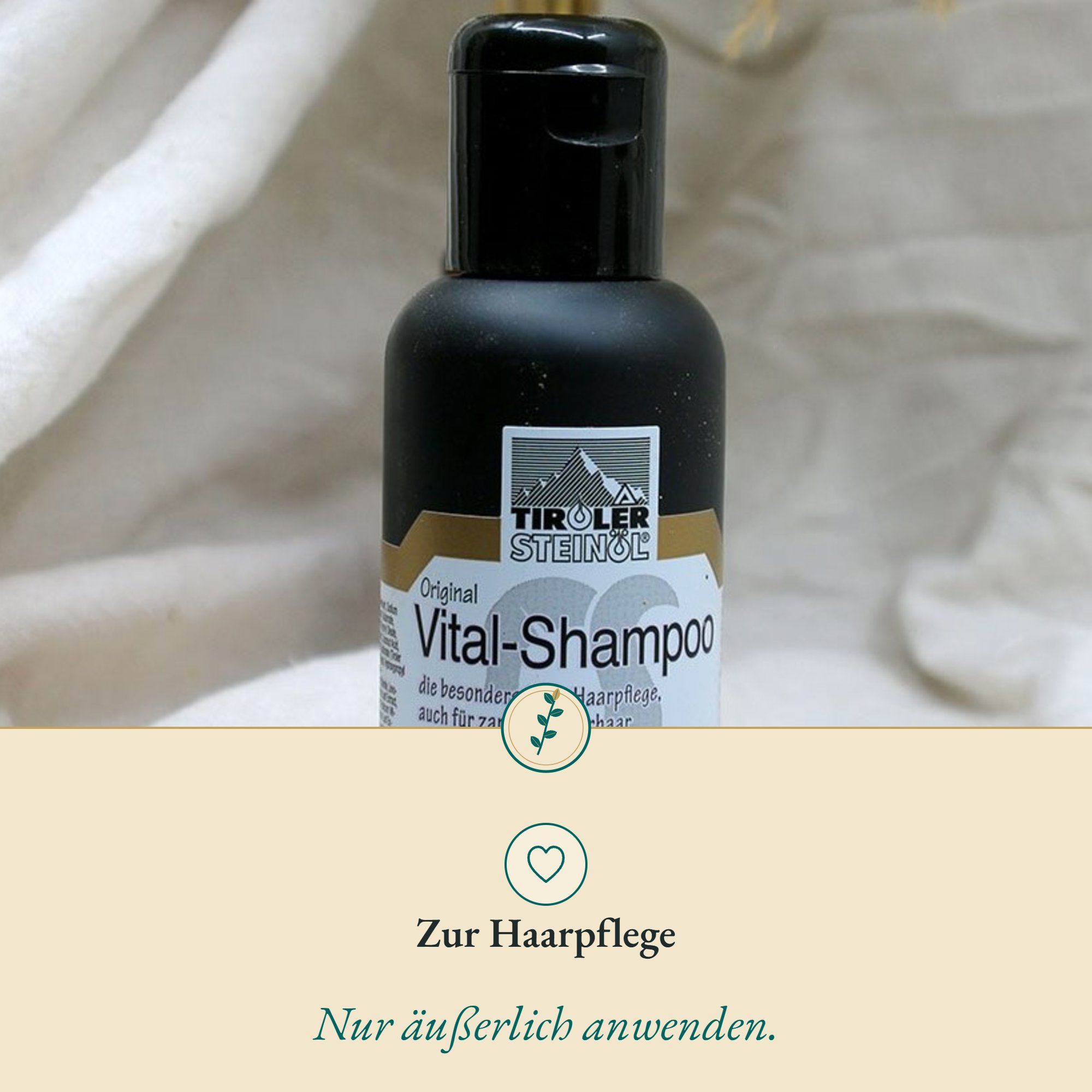 Anwendung Steinöl Vitalshampoo: zur Haarpflege