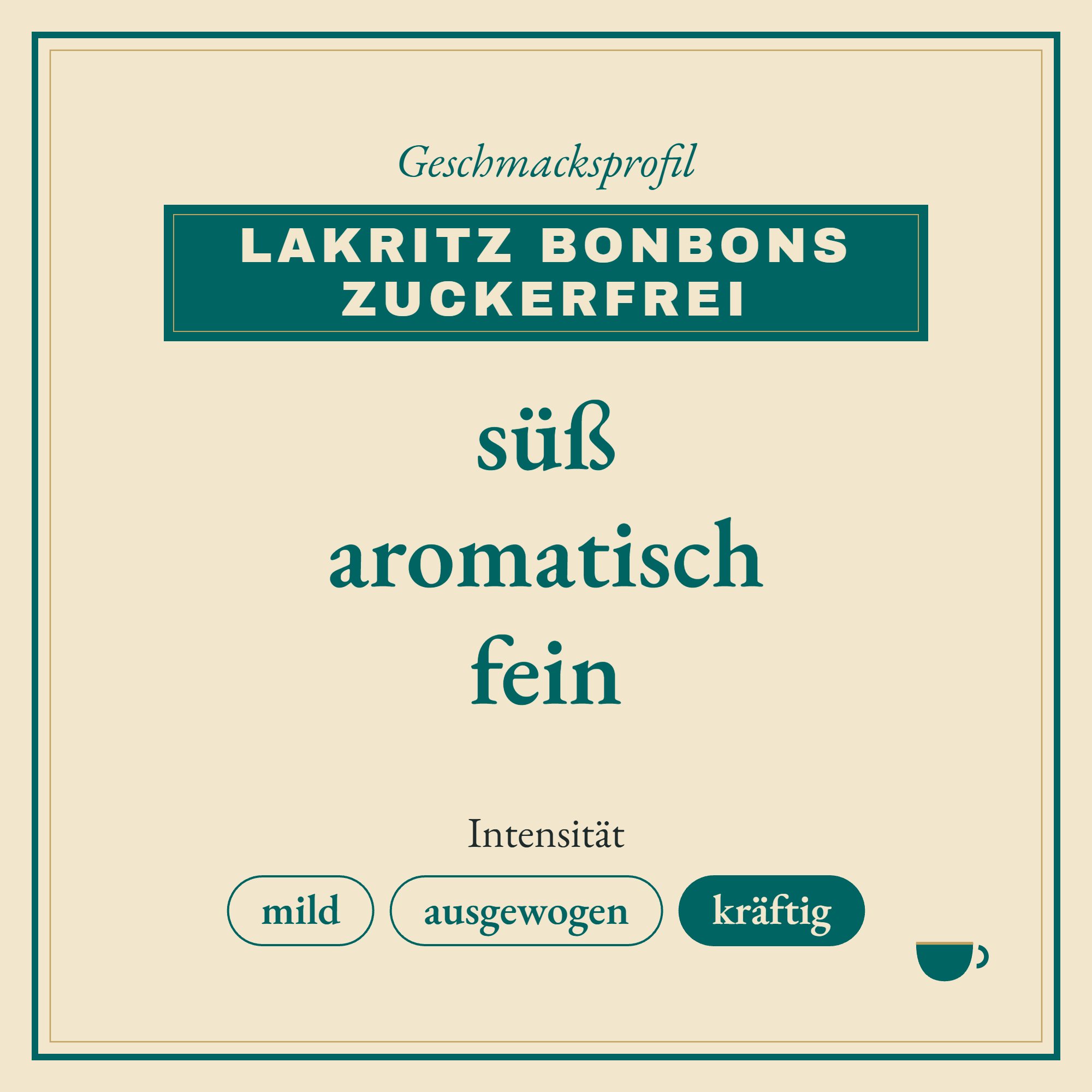Geschmacksprofil Lakritz Bonbons zuckerfrei: süß, aromatisch und fein