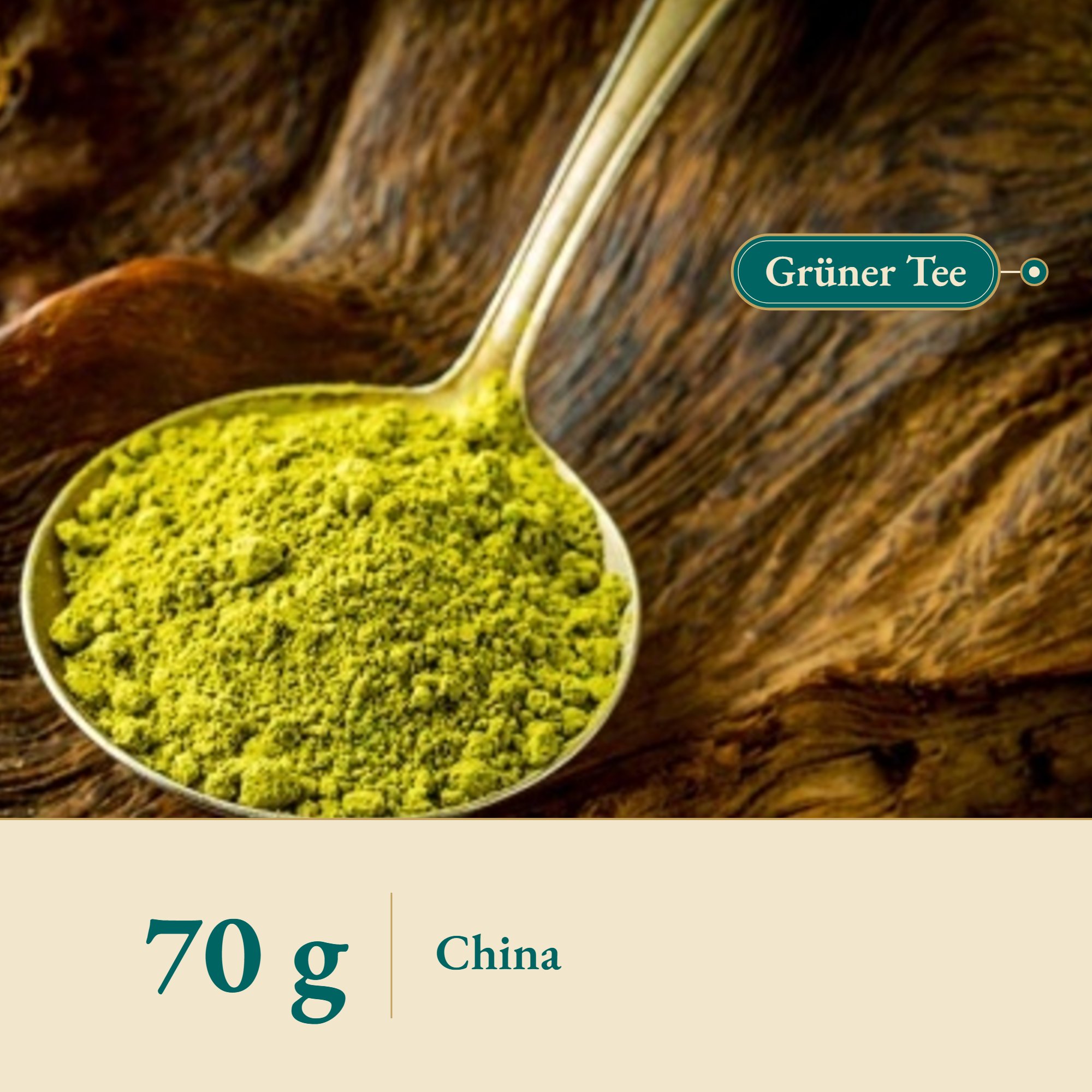 Nahaufnahme Matchapulver aus China – Kräuterparadies seit 1887