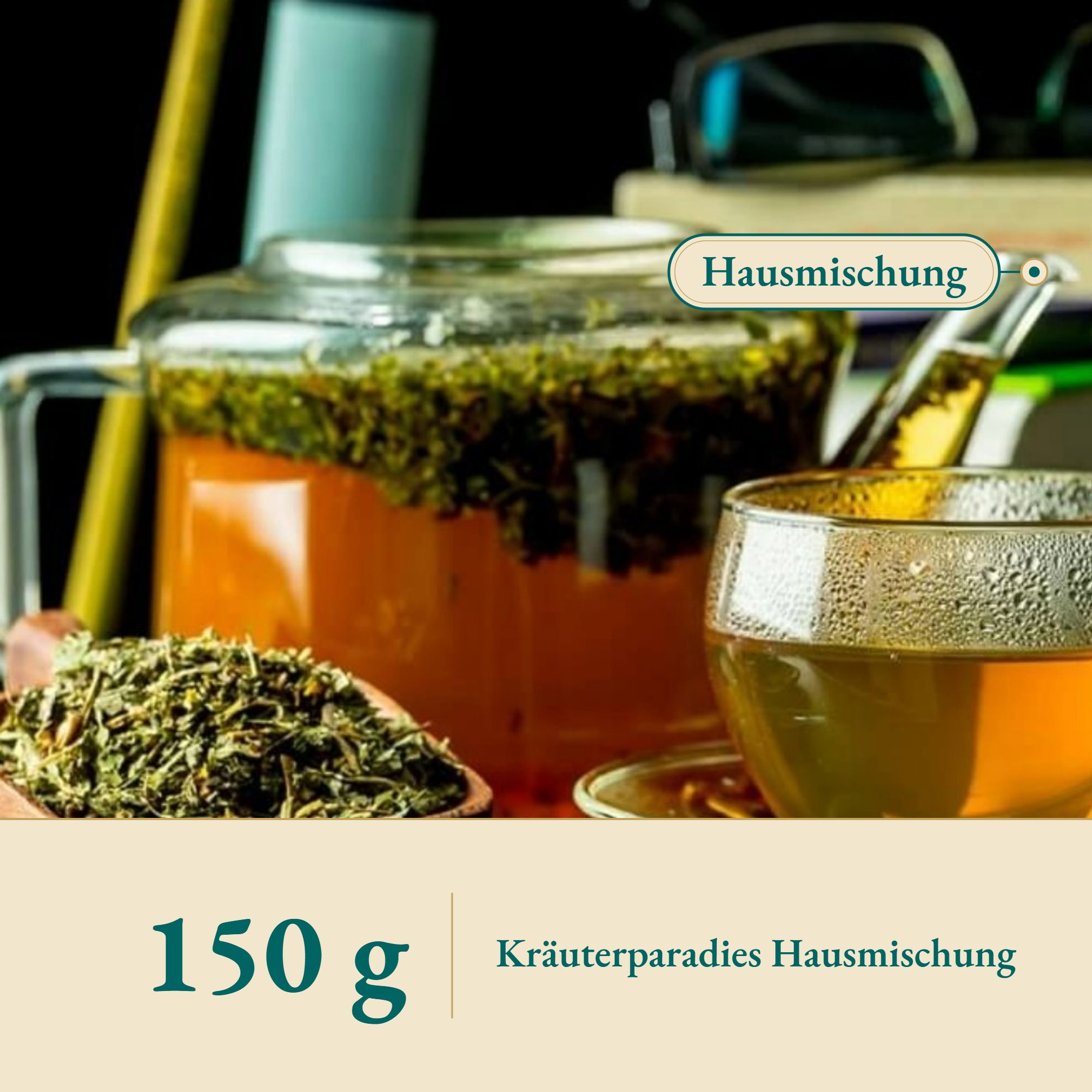 Nahaufnahme Professorentee – Kräuterparadies seit 1887