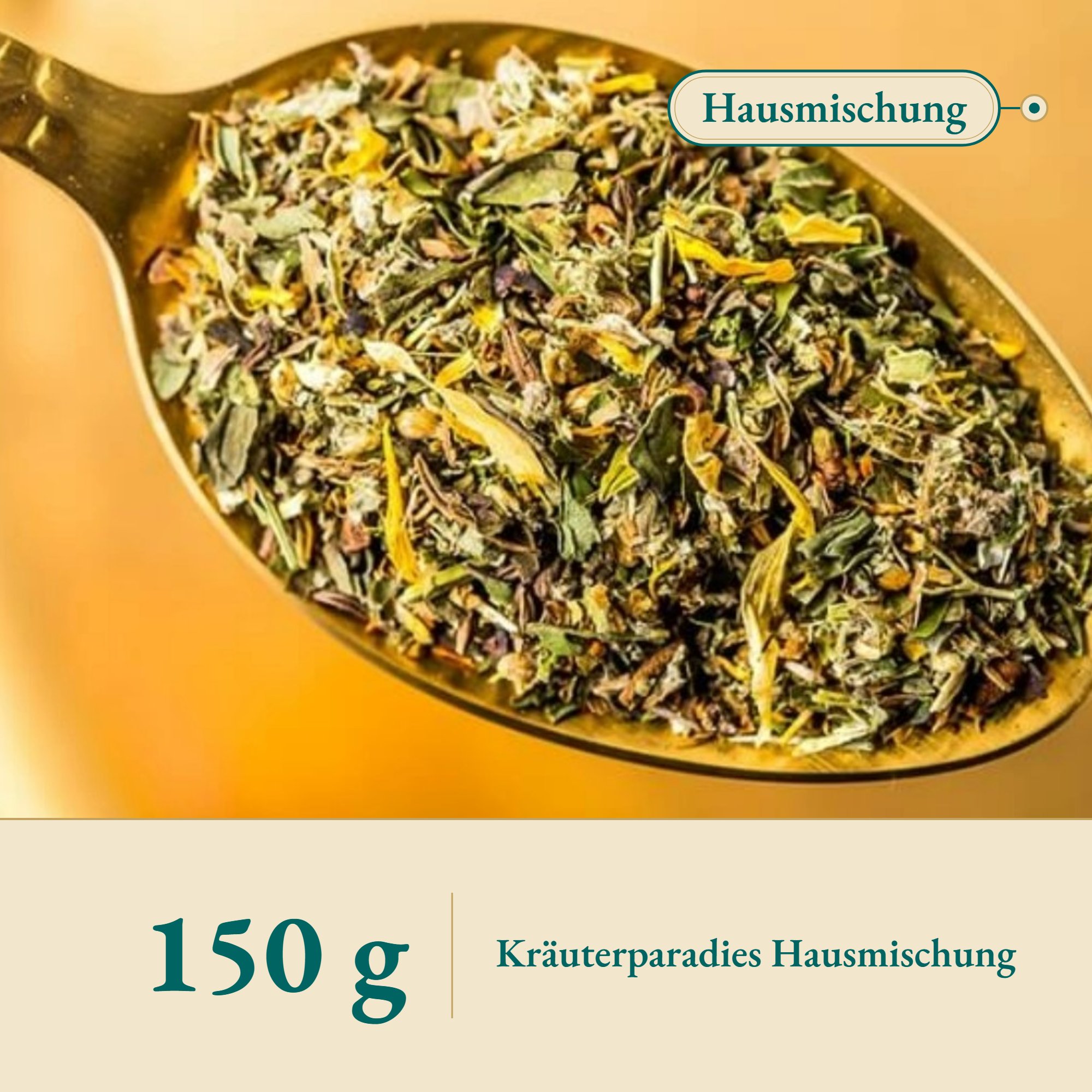 Nahaufnahme Haustee D – Kräuterparadies seit 1887