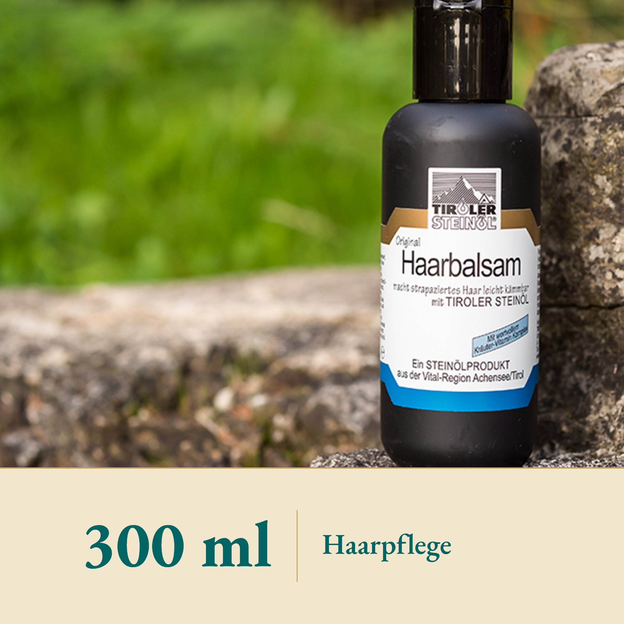 Nahaufnahme Steinöl Haarbalsam – Kräuterparadies seit 1887