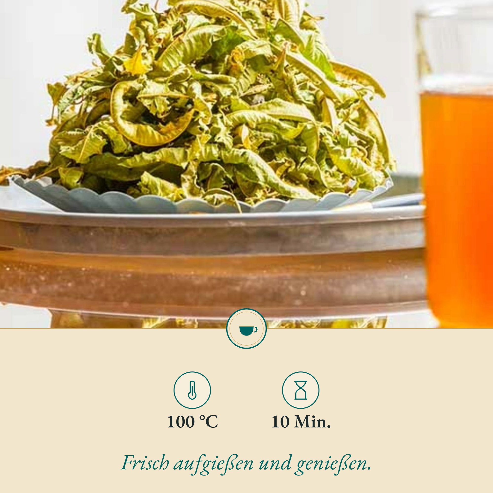 Zubereitung Eisenkraut franz./ Verbena: , 100 °C, 10 Min.