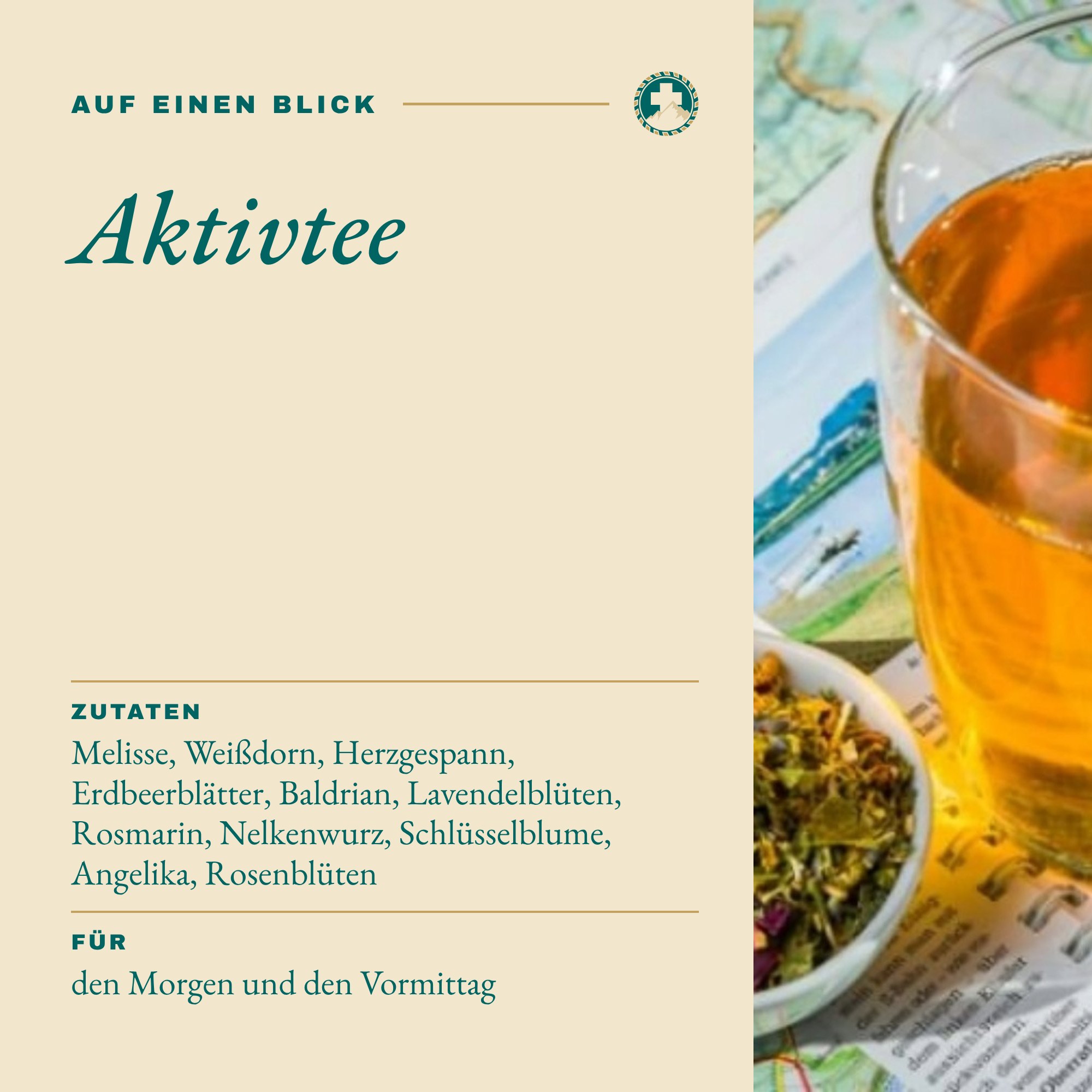 Aktivtee auf einen Blick: Inhalt und Zutaten