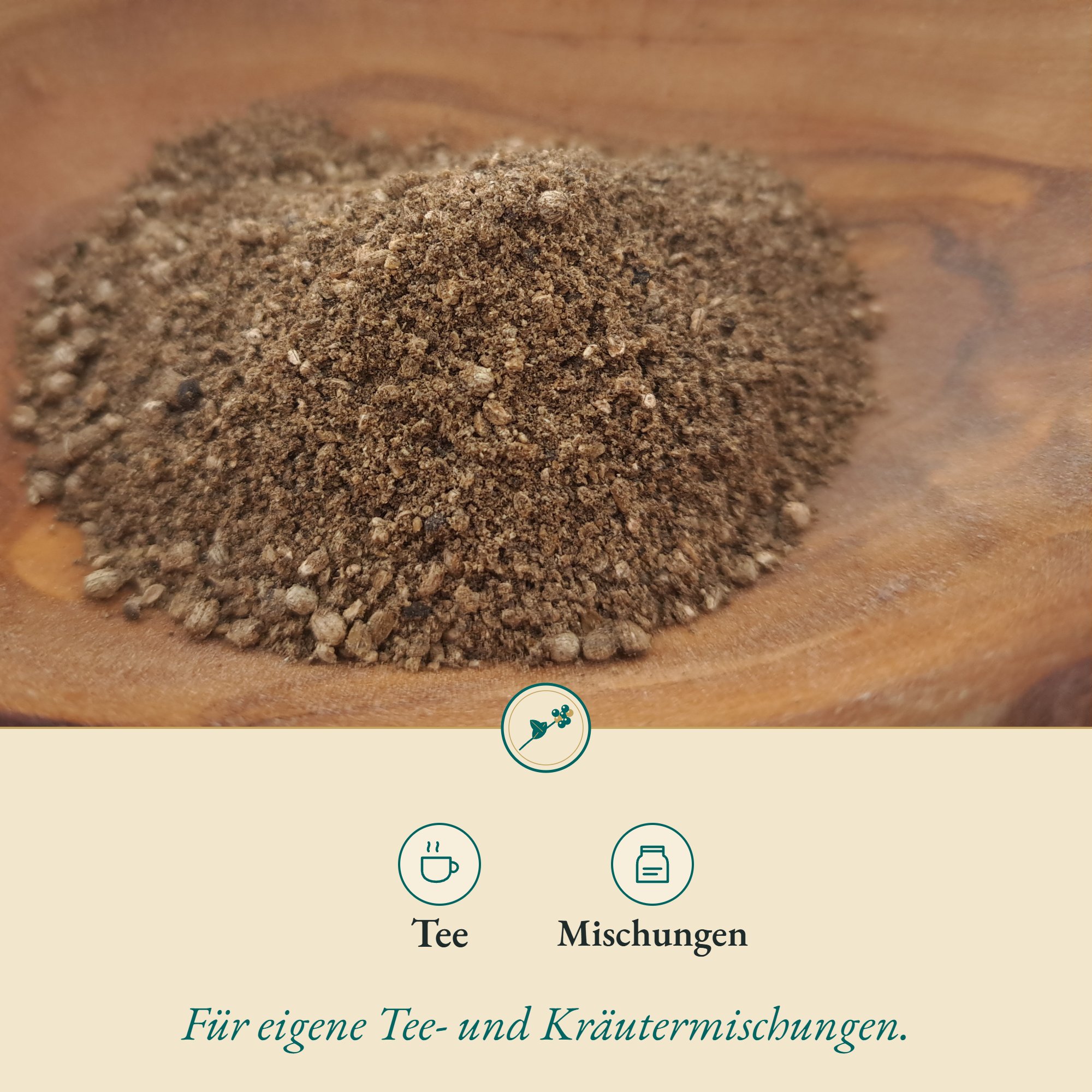 Mönchspfeffer gemahlen passt zu Tee und Mischungen