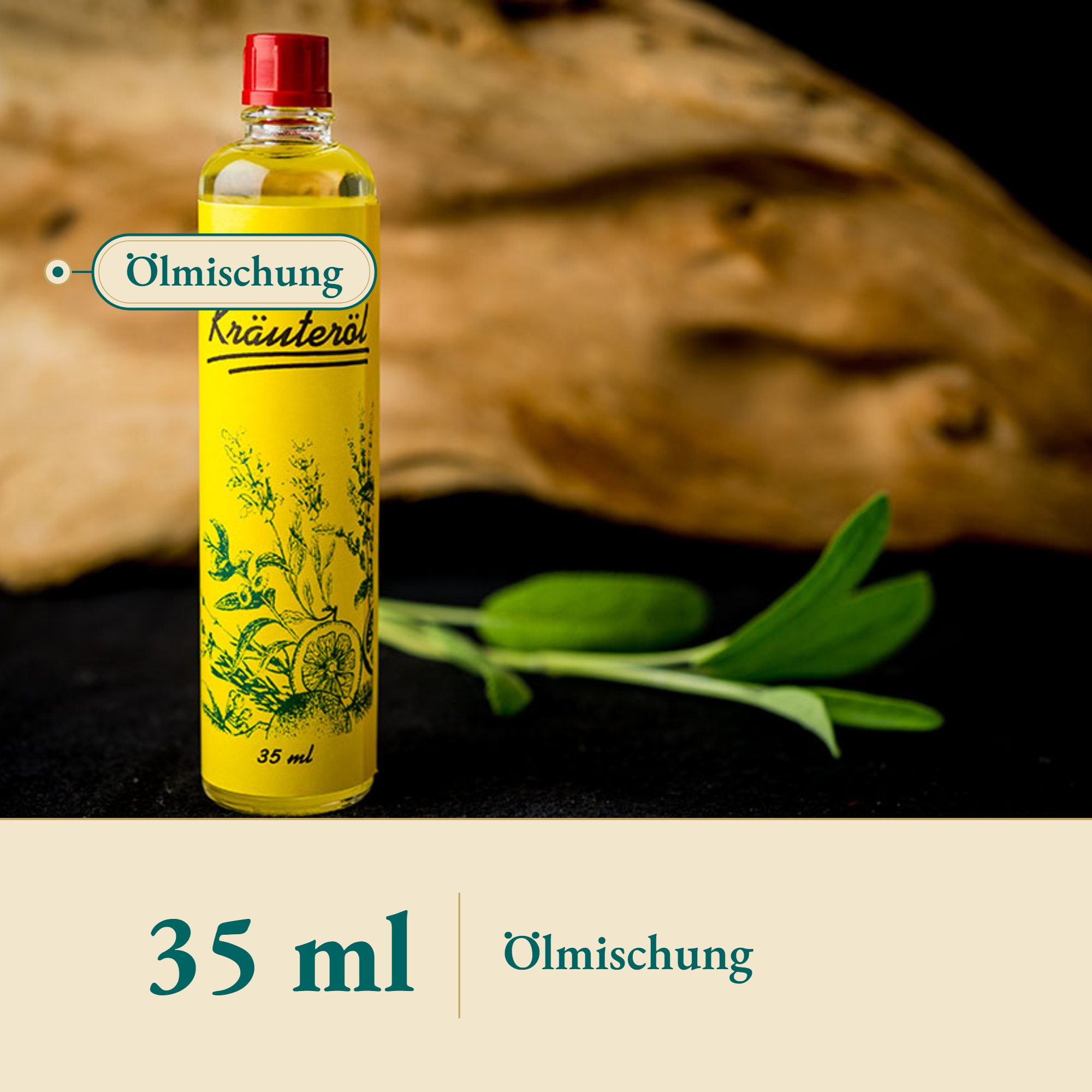 Nahaufnahme Kölbl Öl Hartwich 35ml – Kräuterparadies seit 1887