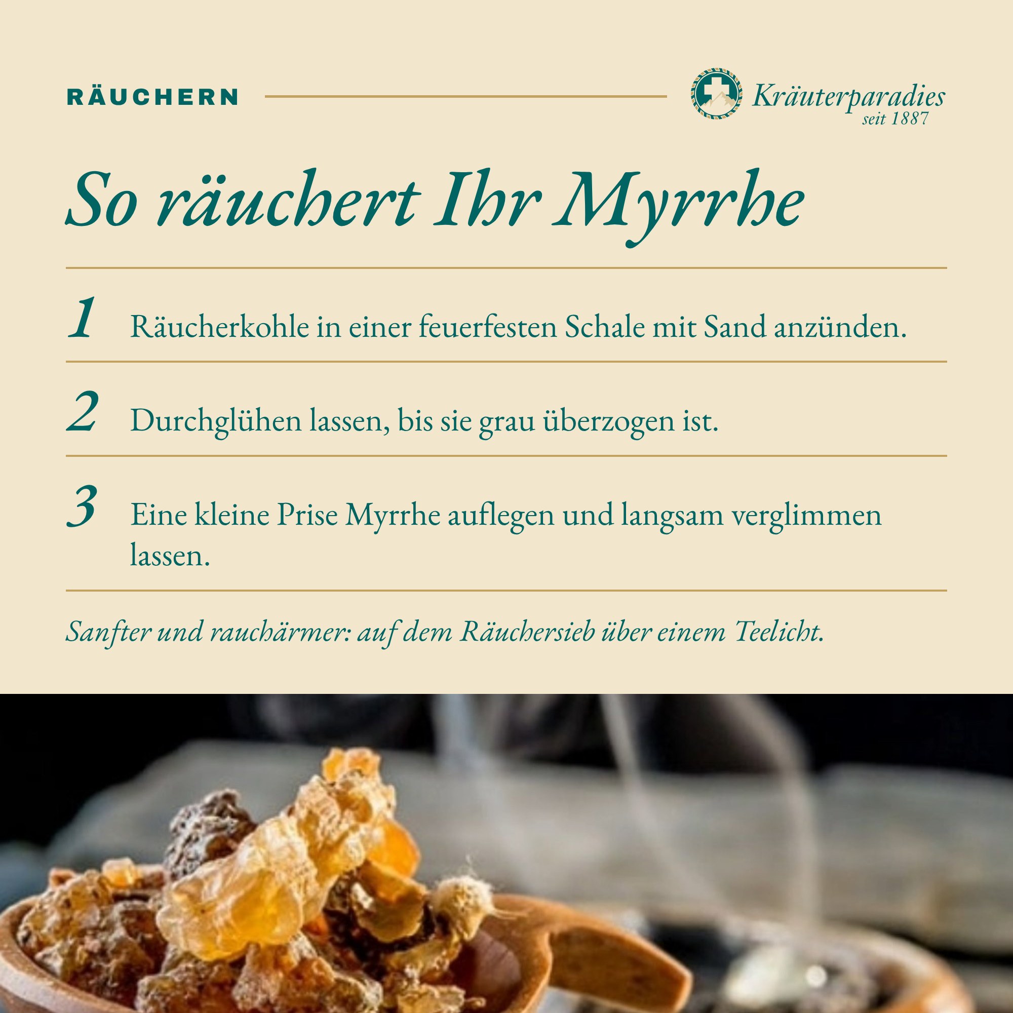 Myrrhe: So räuchert Ihr Myrrhe
